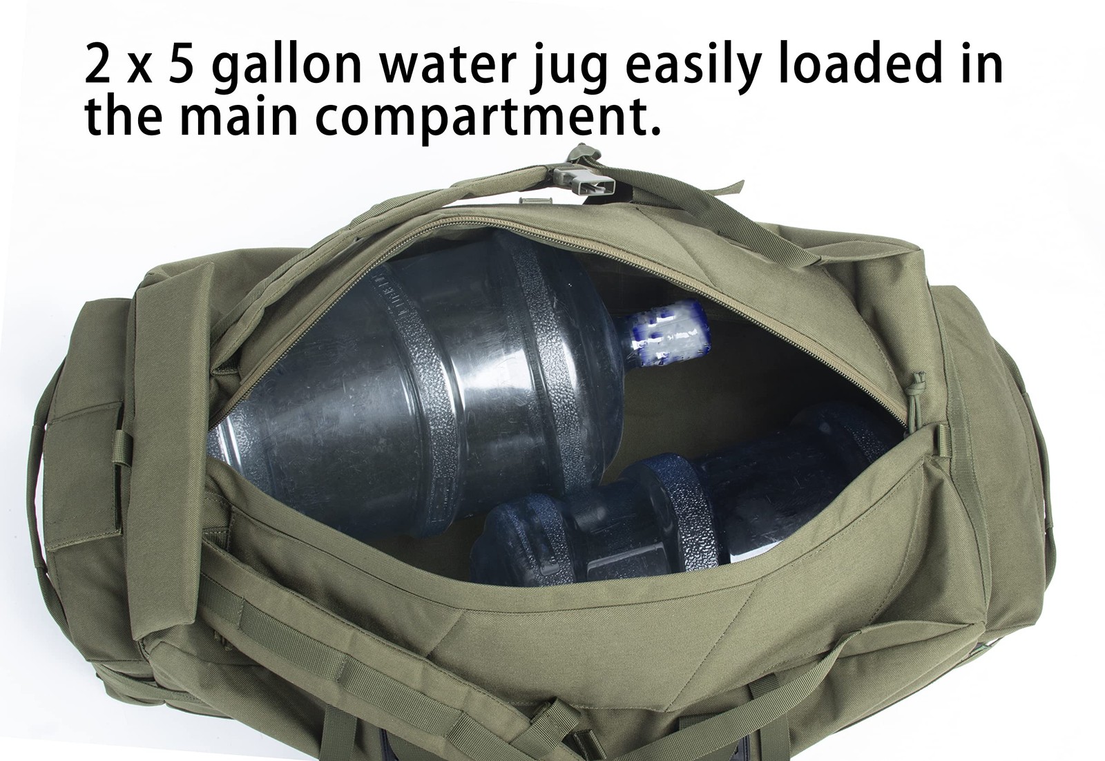 Large Military Duffle Bag Backpack Tactical Field Gear Equipment Duffel Bag A…