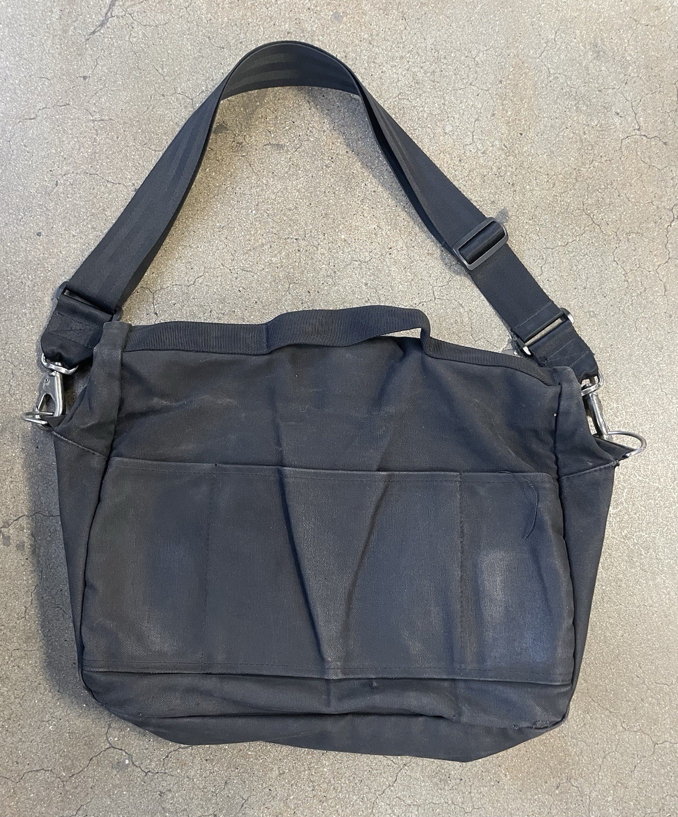 Chrome Industries Bag Messenger Made in USA Vintage 2000s Black Heavy Duty RARE!