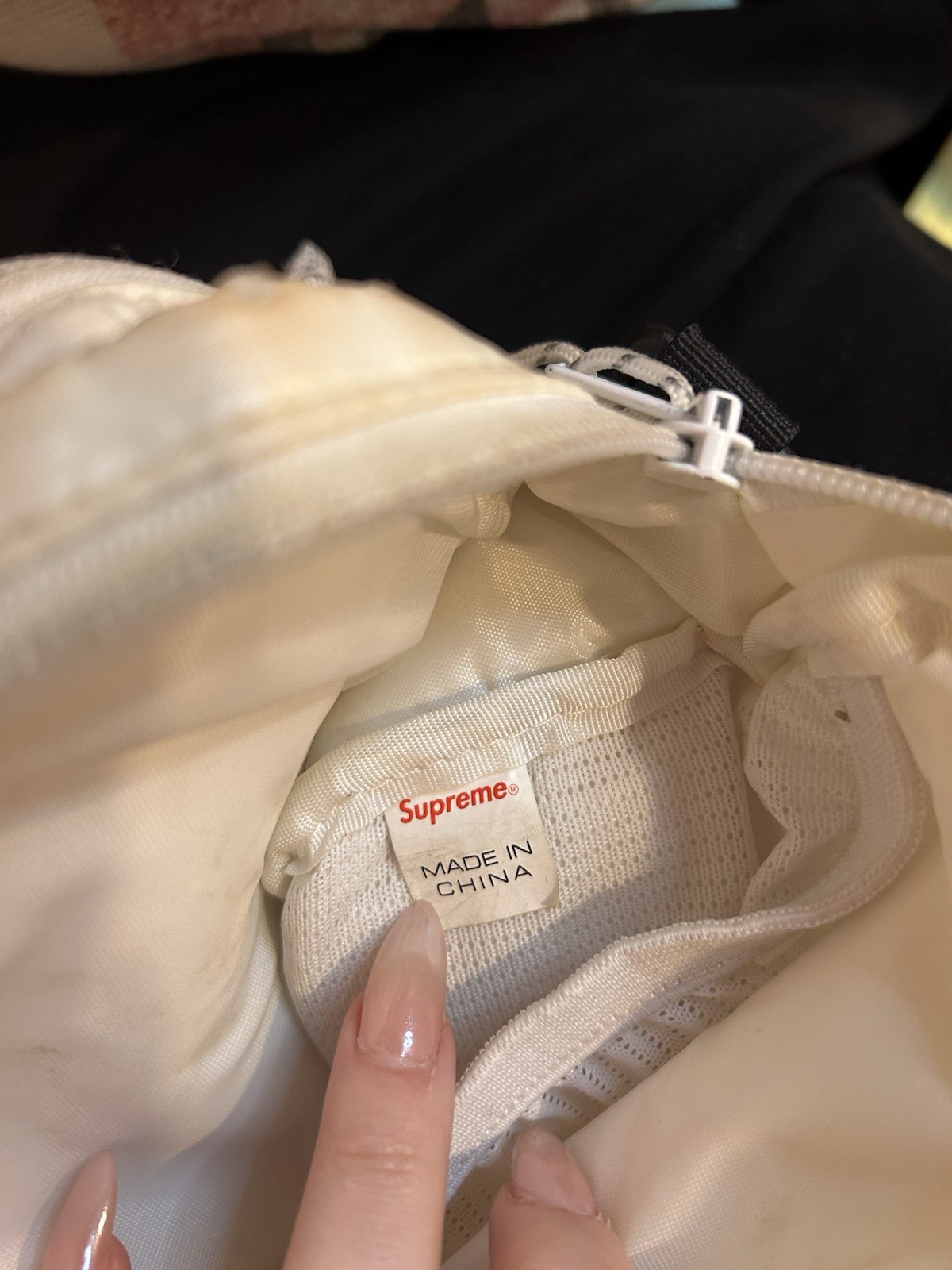 Supreme Nylon Shoulder Bag White FW17