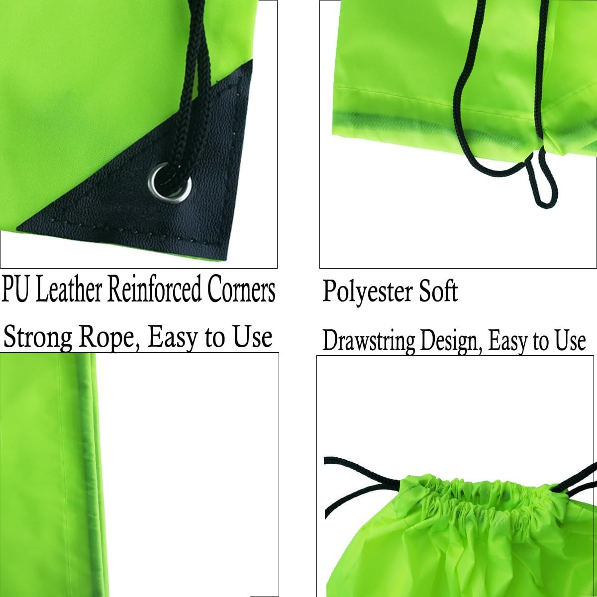 10 Colors Drawstring Backpack Bags Sack Pack Cinch Tote Sport Storage Polyester