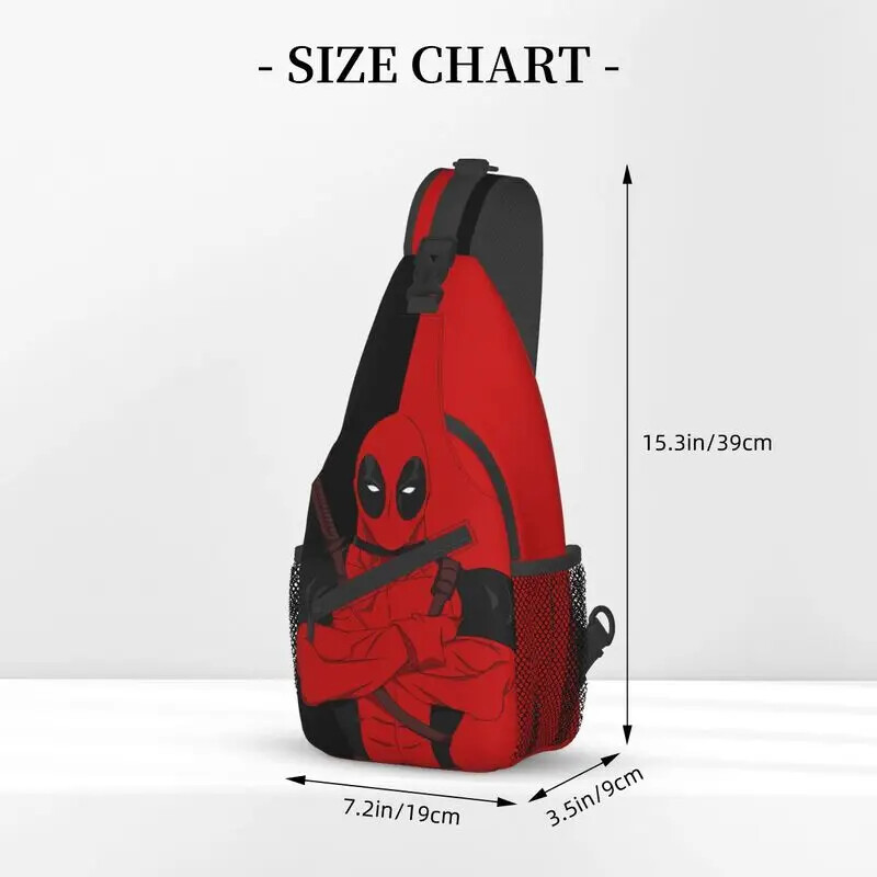 Casual Deadpool Sling Crossbody Backpack Men Shoulder Chest Bags for Traveling