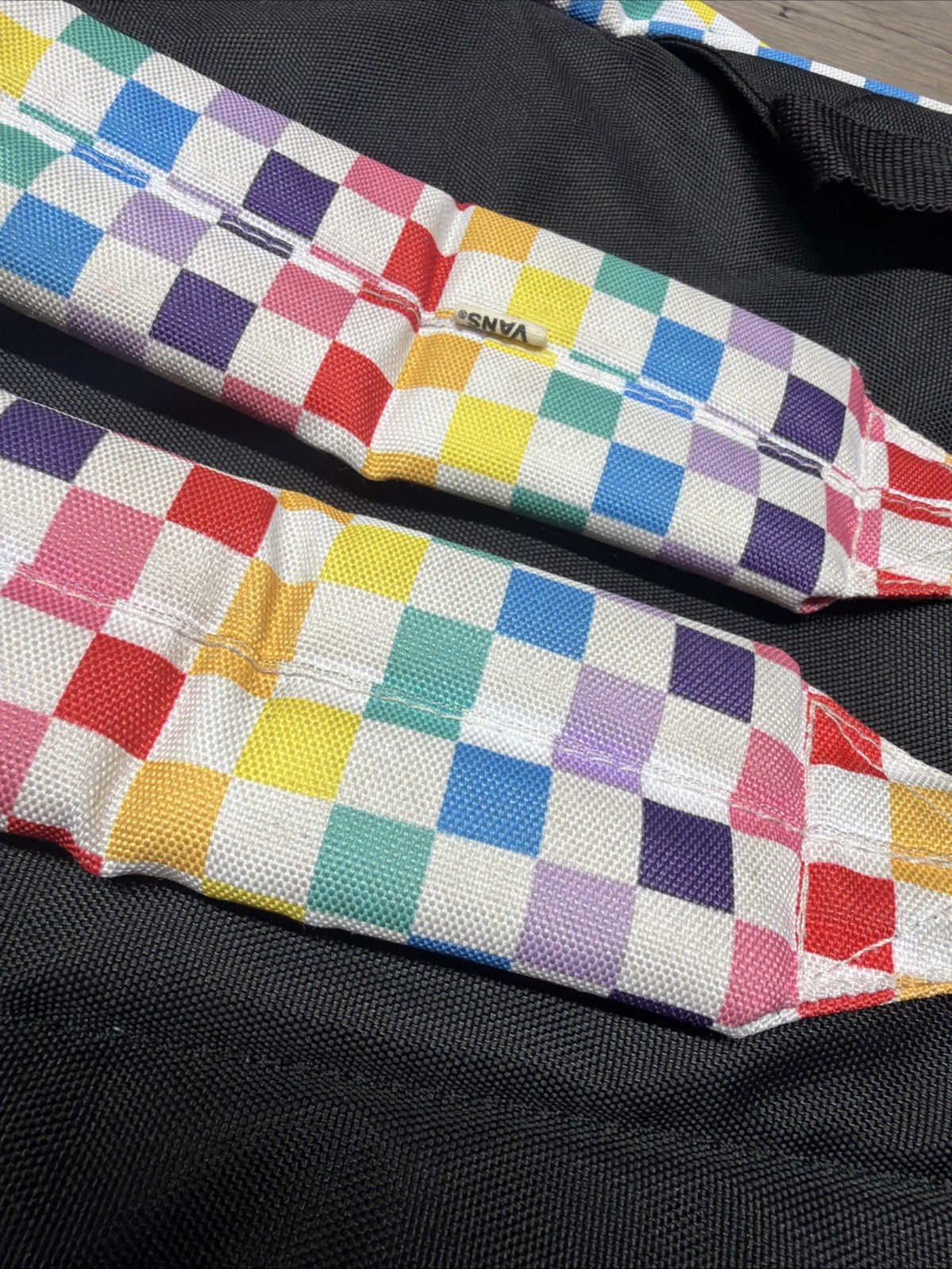 VANS Old Skool Rainbow Checkerboard Backpack Casual School Outdoors