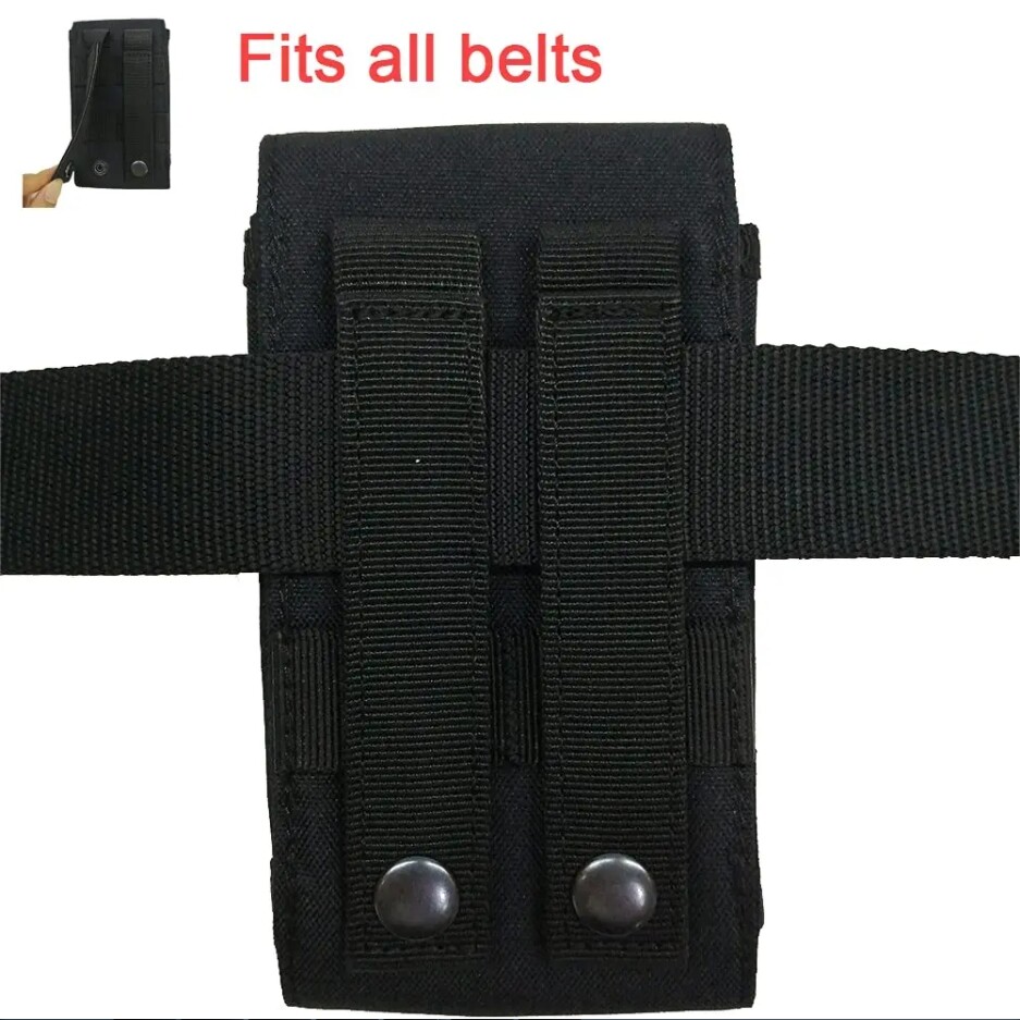 Tactical Army MOLLE Bag Hook Loop Belt Pouch Holster Case For iPhone Cell Phones