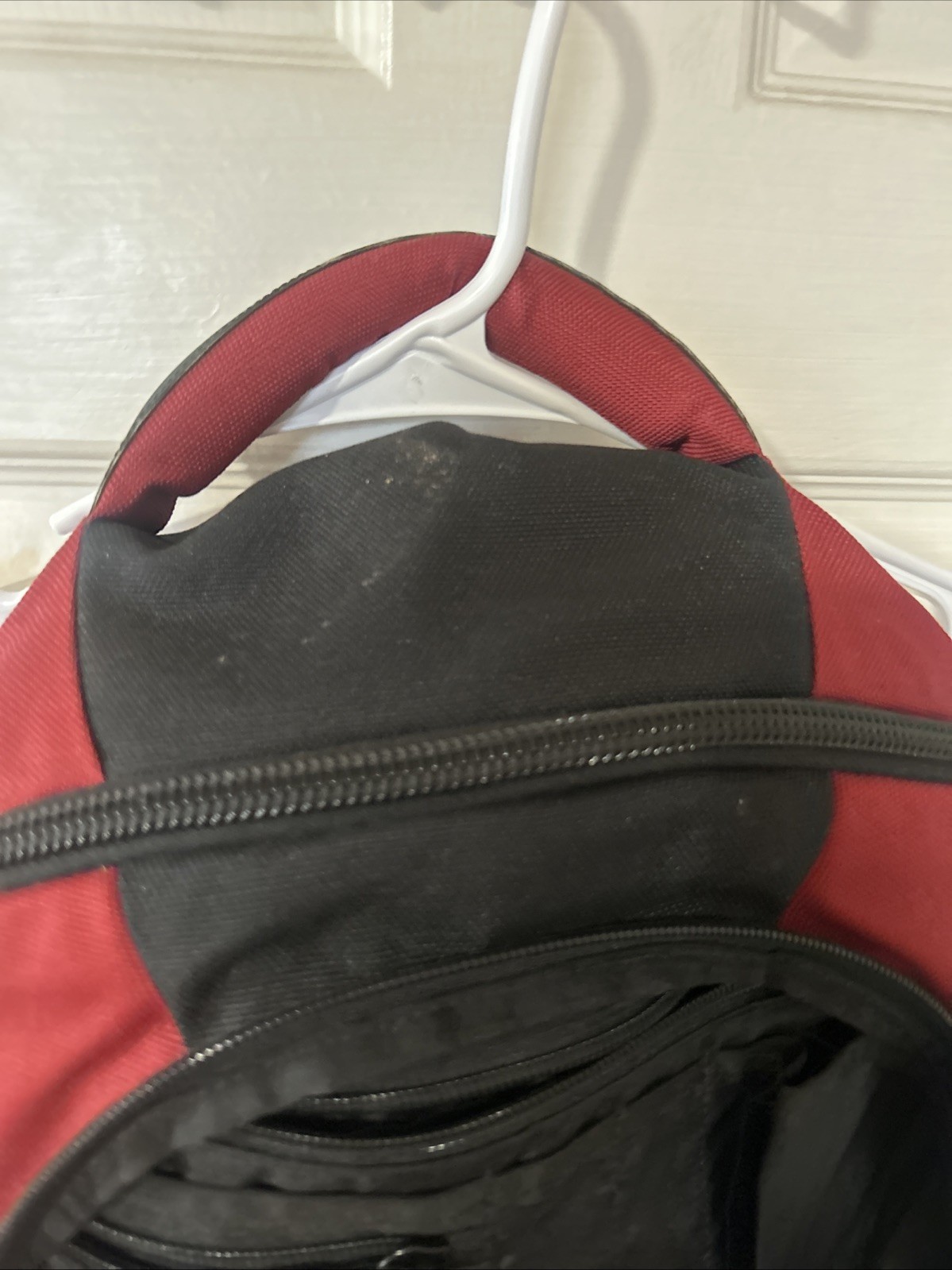 Large Maroon Heavy duty Ll Bean Backpack Single Strap Side/top Handle