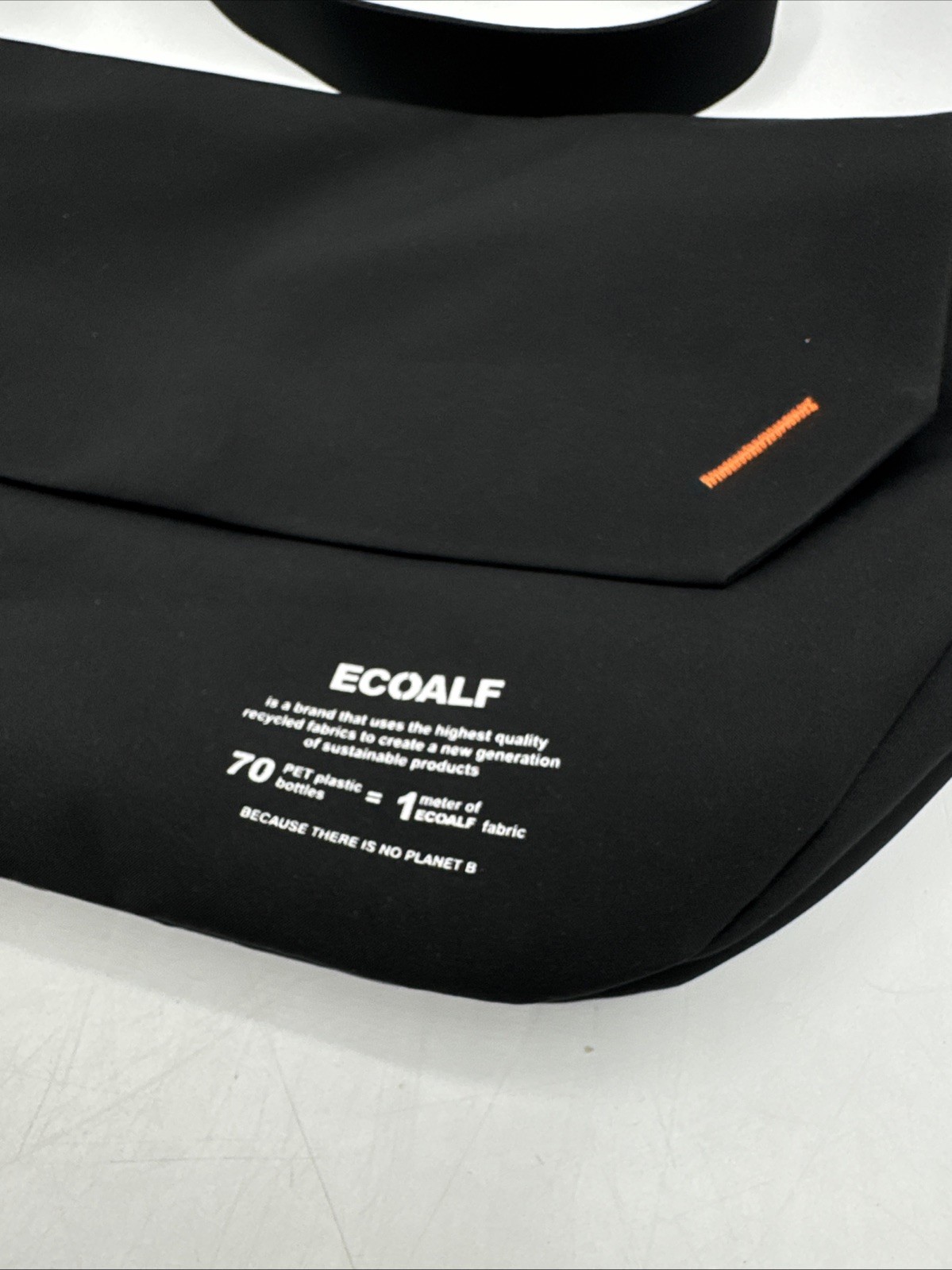 Black Bonded Ecoalf Bag Recycled Ocean Plastic New With Tags
