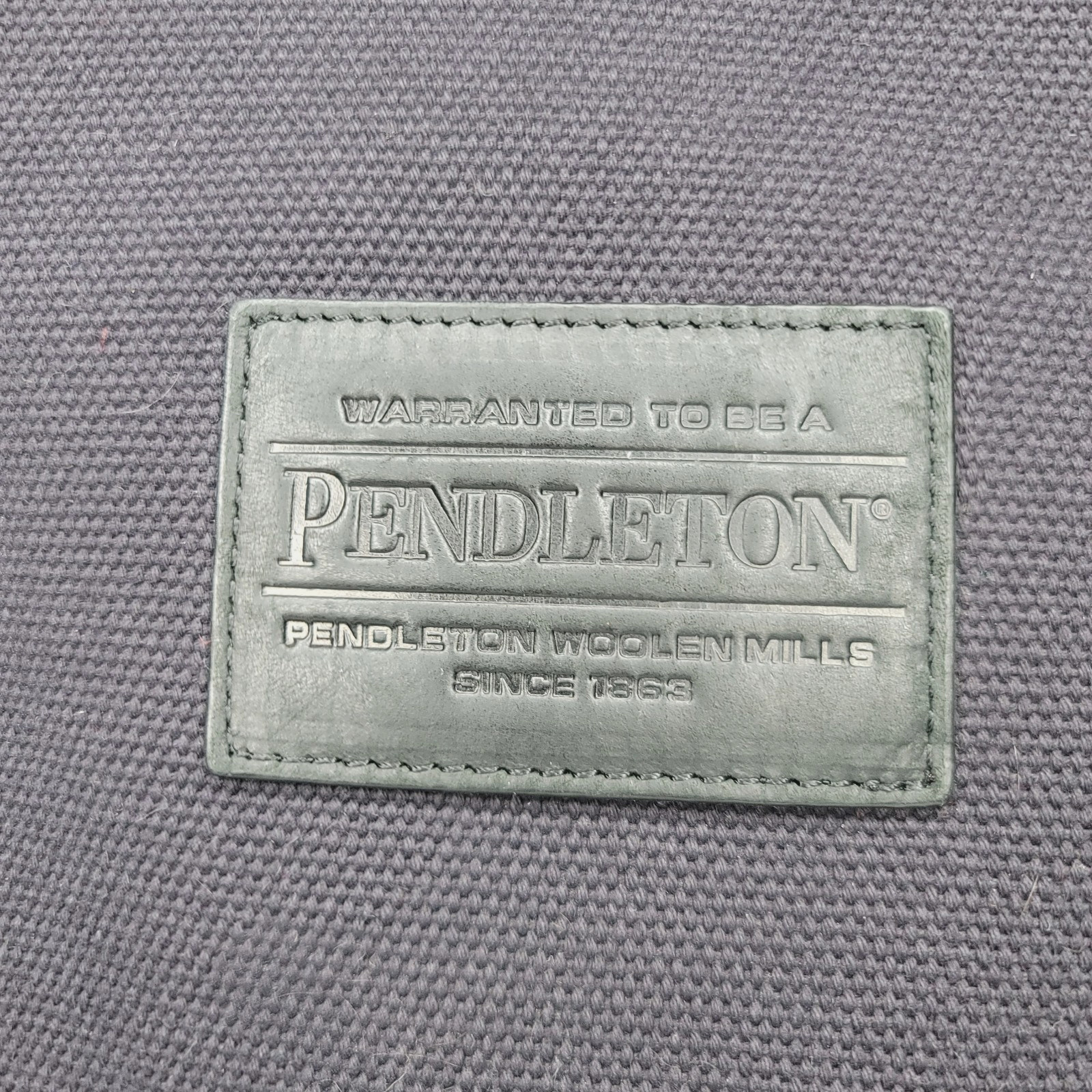 Pendleton Harding Black Wool Canvas Backpack Large Bag 18″