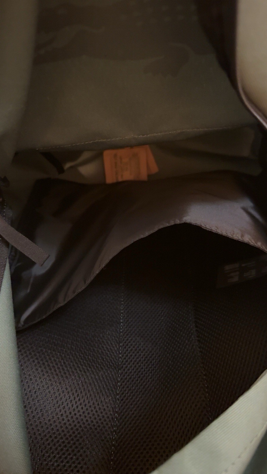 LACOSTE $98 Backpack BIG CROC LOGO bag side pocket Green AUTHENTIC NEW NH5184OM