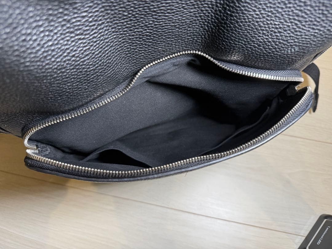 Bally CORNEL.O Leather Backpack Black 30cm 39cm 13cm From Japan