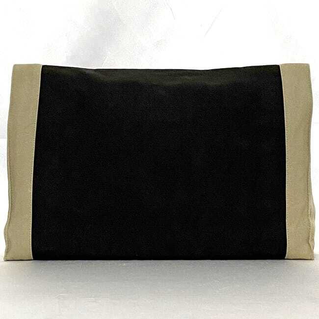Hermes Clutch Bag Tapi de Sel ec-21625 Gray Beige Good Condition Canvas Used