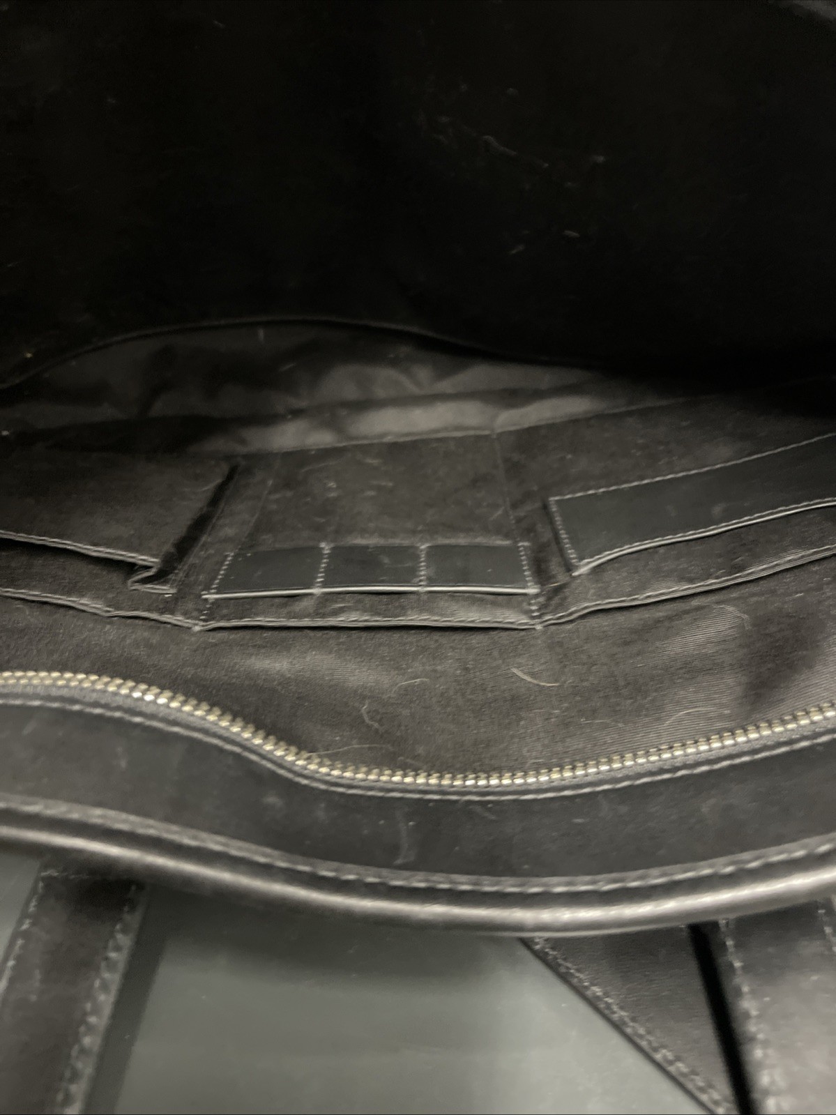 Coach Metropolitan Slim Leather Briefcase Black Crossbody Bag