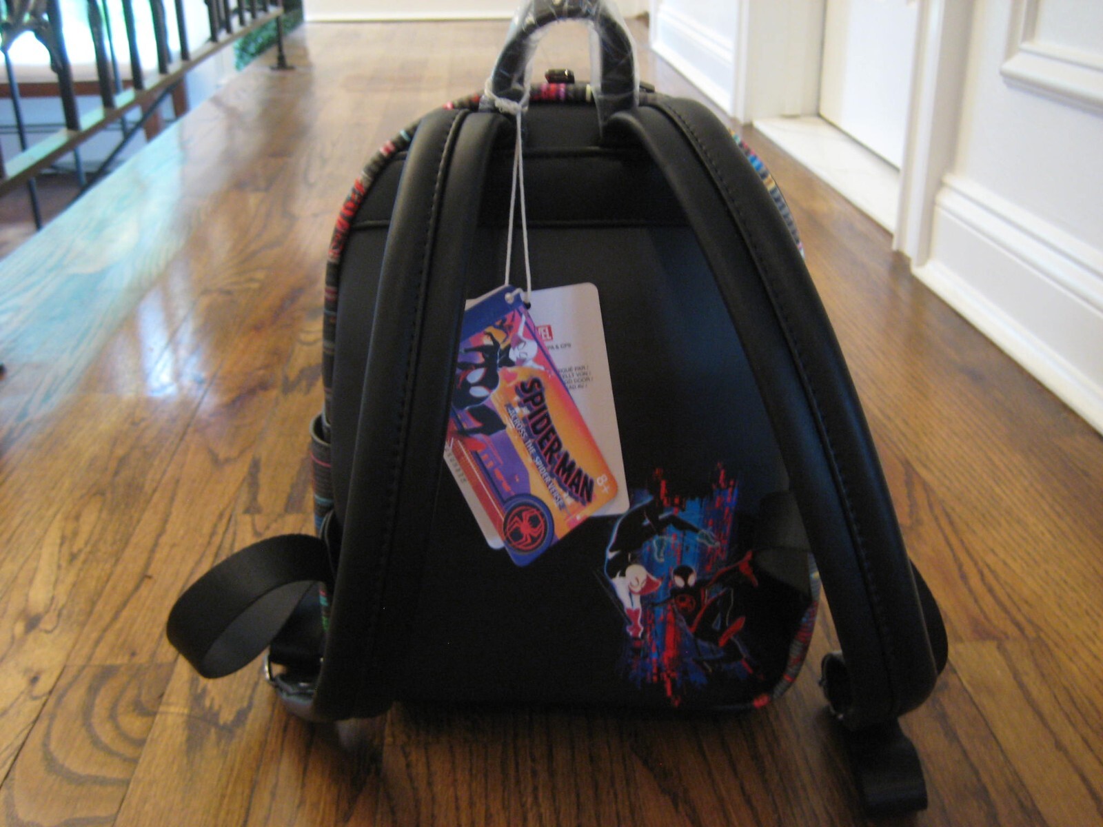 Loungefly Marvel SpiderMan Across the Spider-Verse Mini Backpack Lenticular Glow