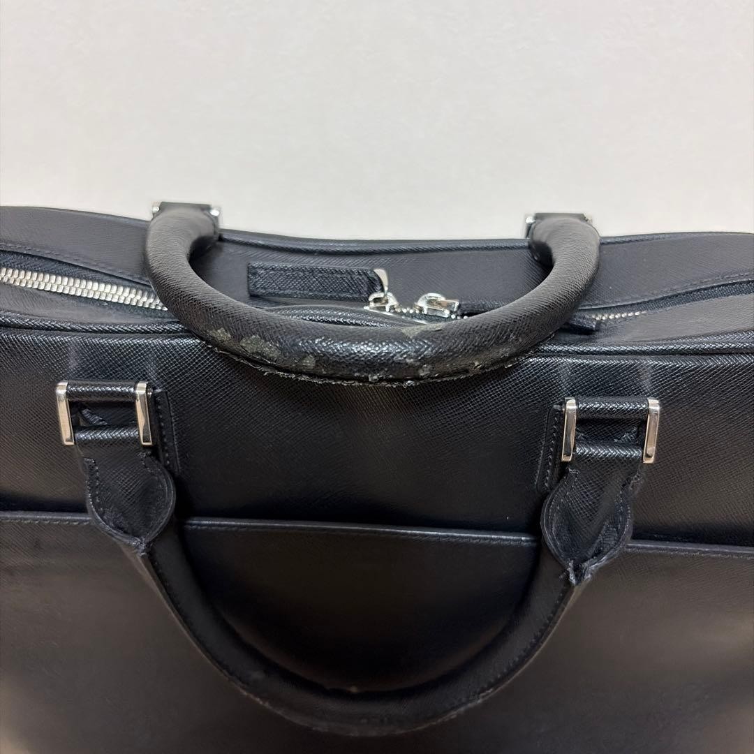 Montblanc Briefcase Business Bag 37cm 27cm 9cm Black Leather Professional