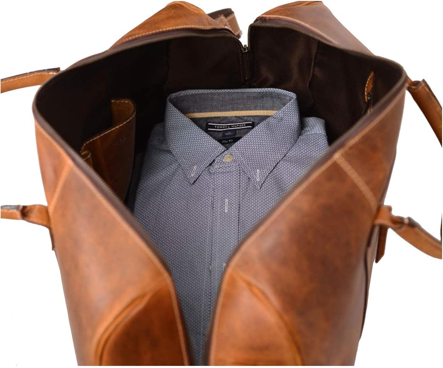 Chic Leather Duffle Bag for Travel & Gym – Unisex Style