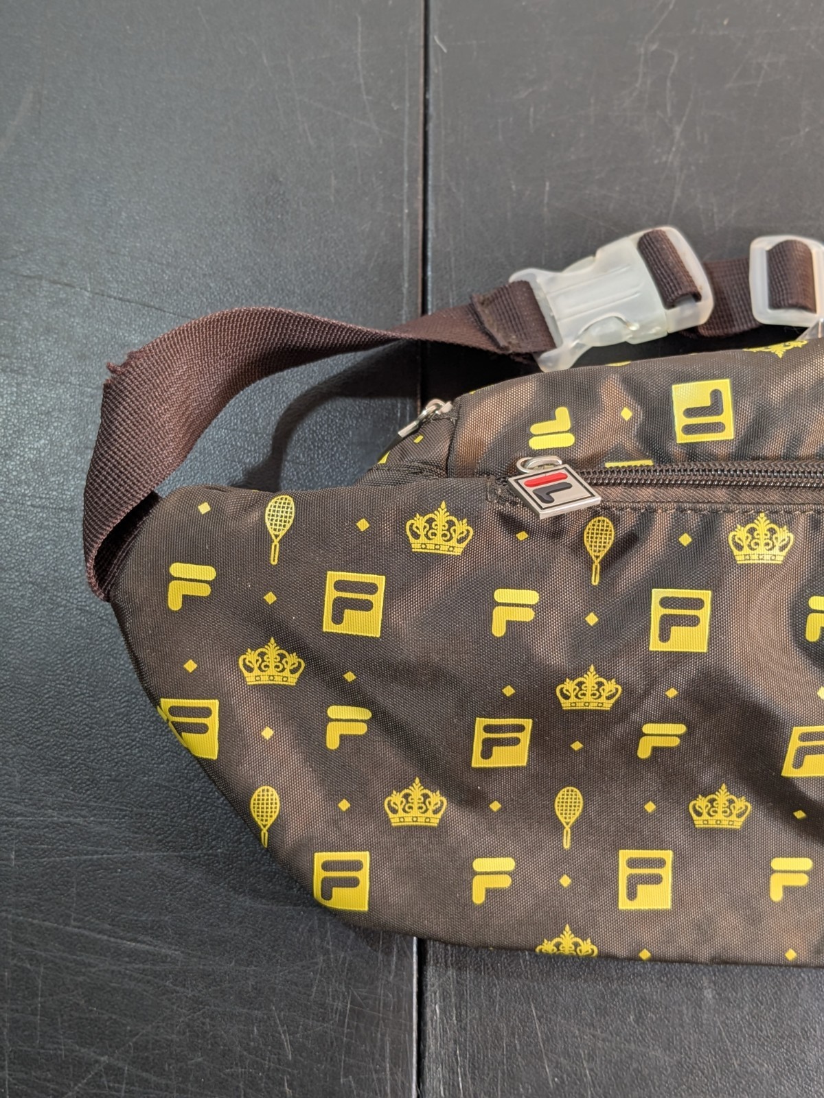 FILA + Urban Outfitters Monogram Sling Bag | 20″x7″x5″ Fanny Pack