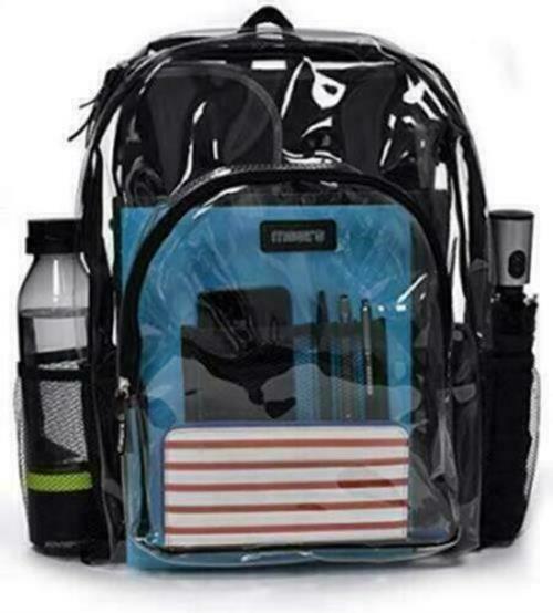 Heavy Duty Clear Backpack – Stadium Approved Transparent Design for Quick