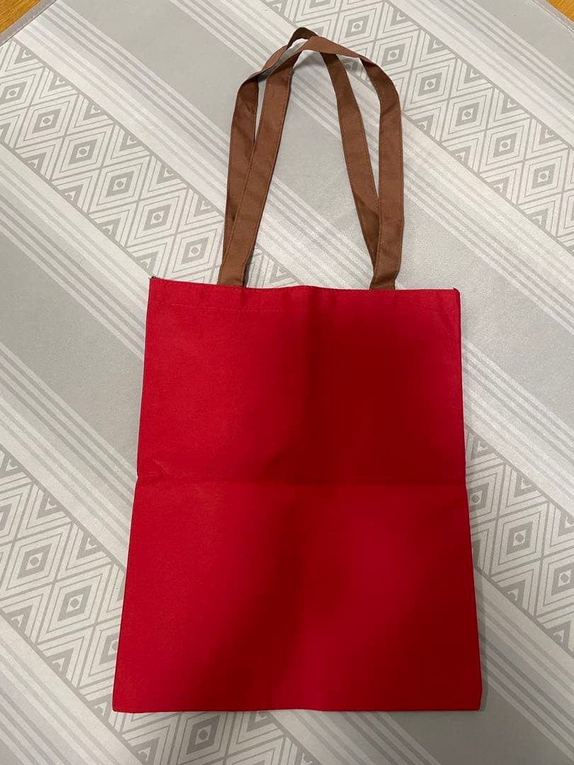 Snoopy Tote Bag Charlie Brown Character Print Red Unused Unused