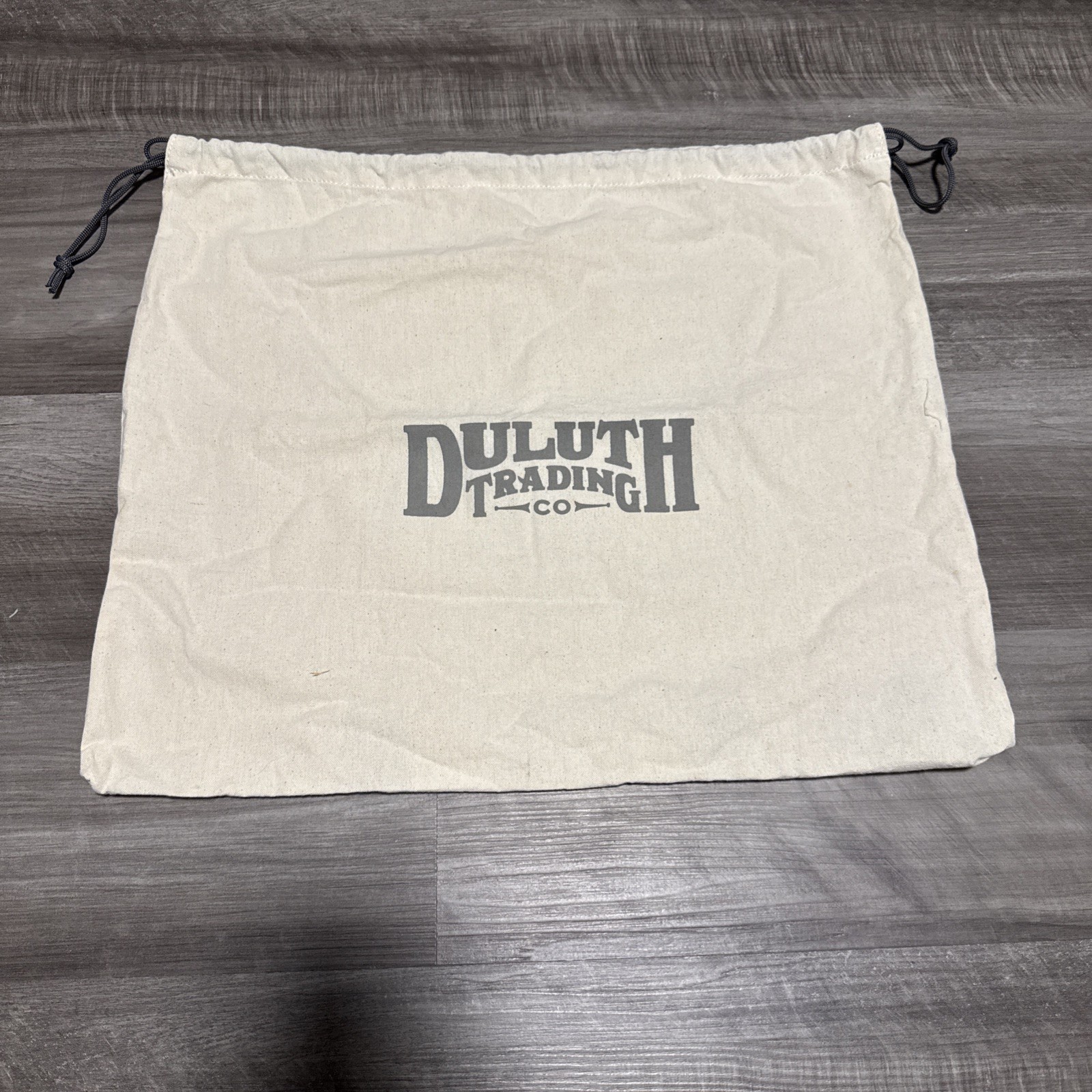 Duluth Trading Co Canvas XL Drawstring Laundry/Dust Bag 17.5 x 21” New