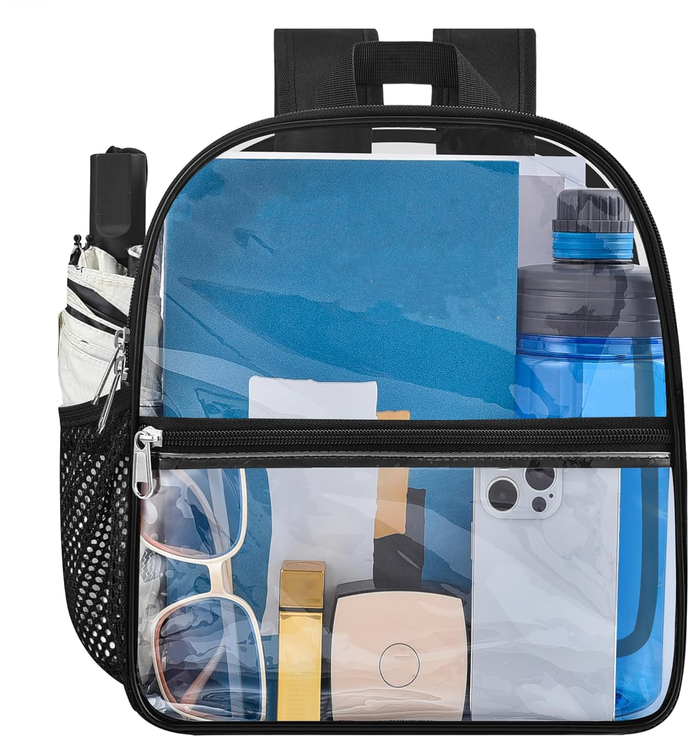 12x6x12″ Mochila De Escolar Transparente Para Adolescentes Mujer Hombre Ninas Ni