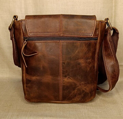 Buffalo Leather Crossbody Messenger Bag Purse Satchel Handbag Sling Bags 9 In