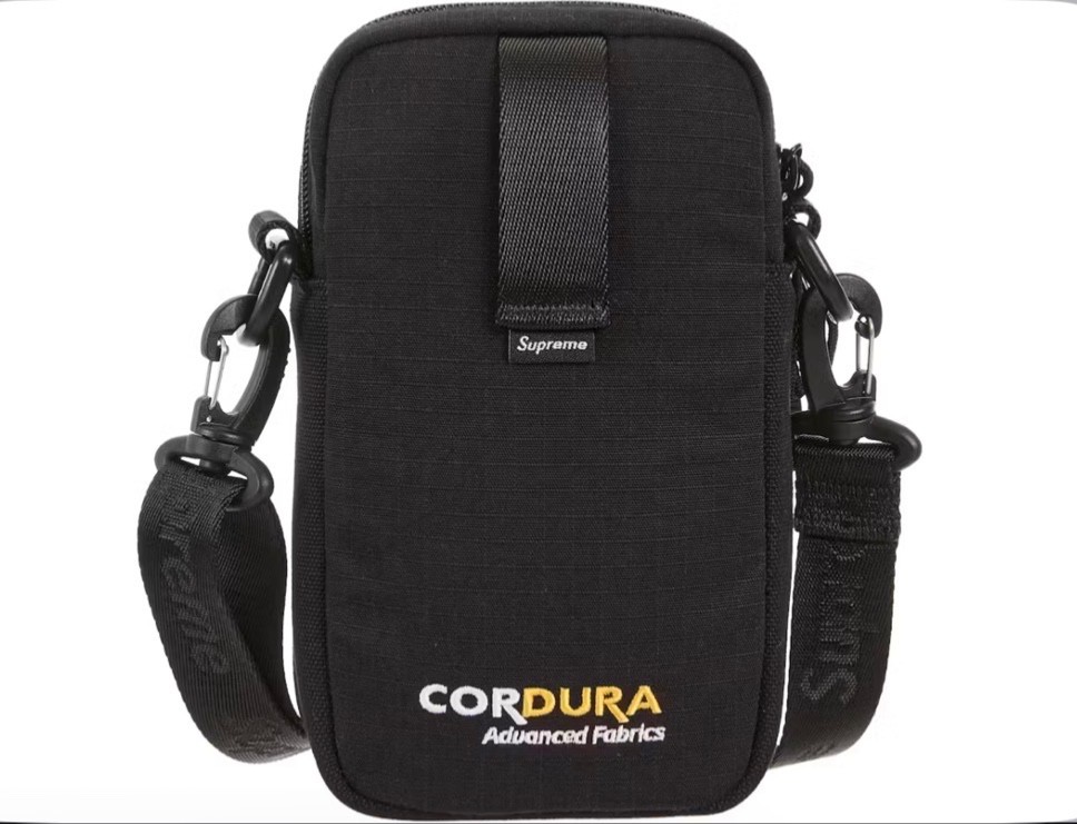 Supreme Shoulder Bag (SS25) Black New Factory Sealed Authentic Cordura
