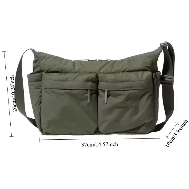 UIQLO Casual Multi-pocket Messenger Bag Men Women Shoulder Bag Travel Sport Bag
