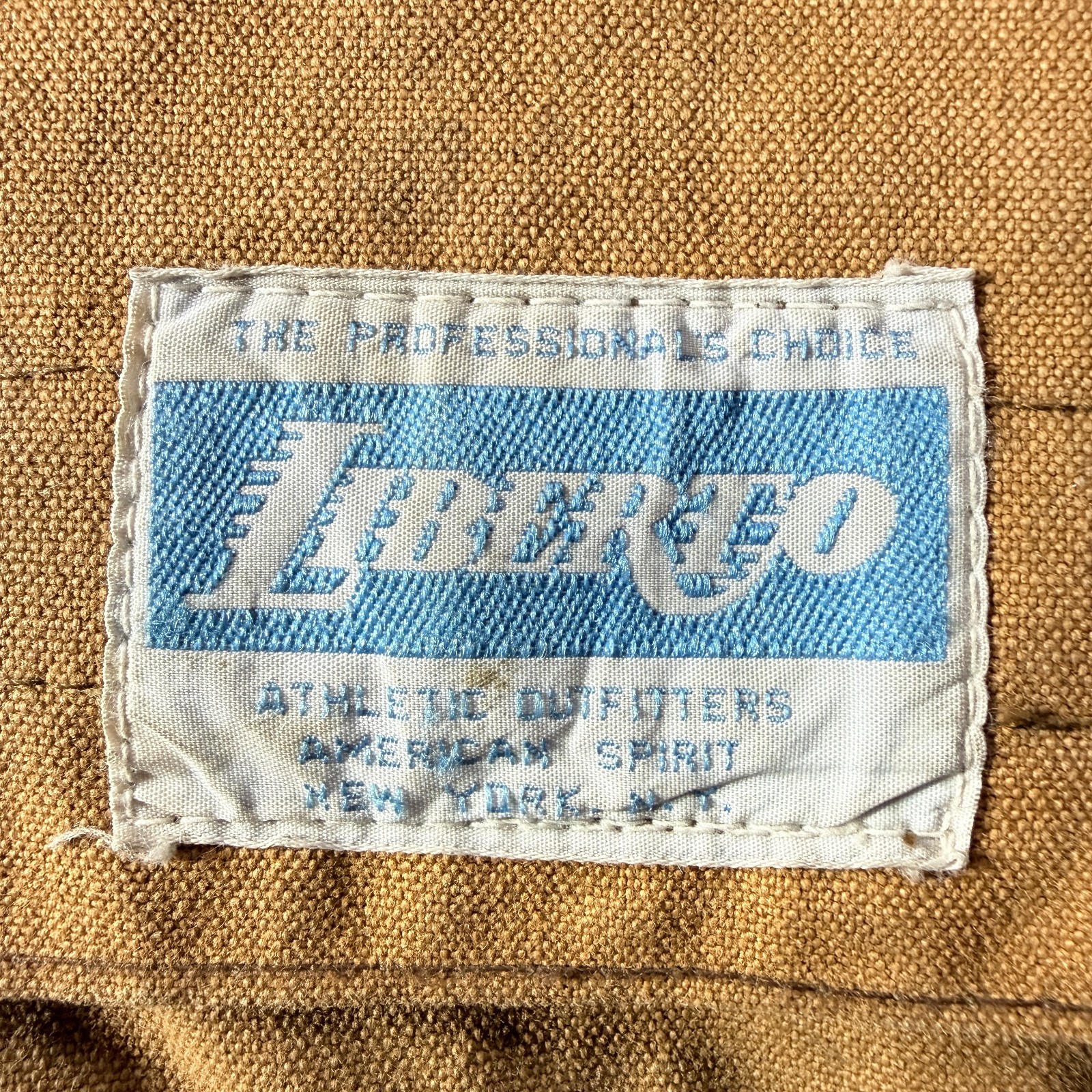 Vintage Liberto Canvas Messenger Shoulder Bag Commemorative Utility w/ Patches
