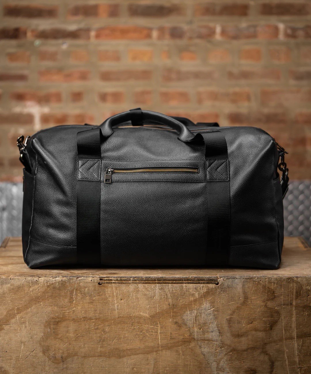 KNKG HERITAGE LEATHER DUFFEL MEDIUM 46L