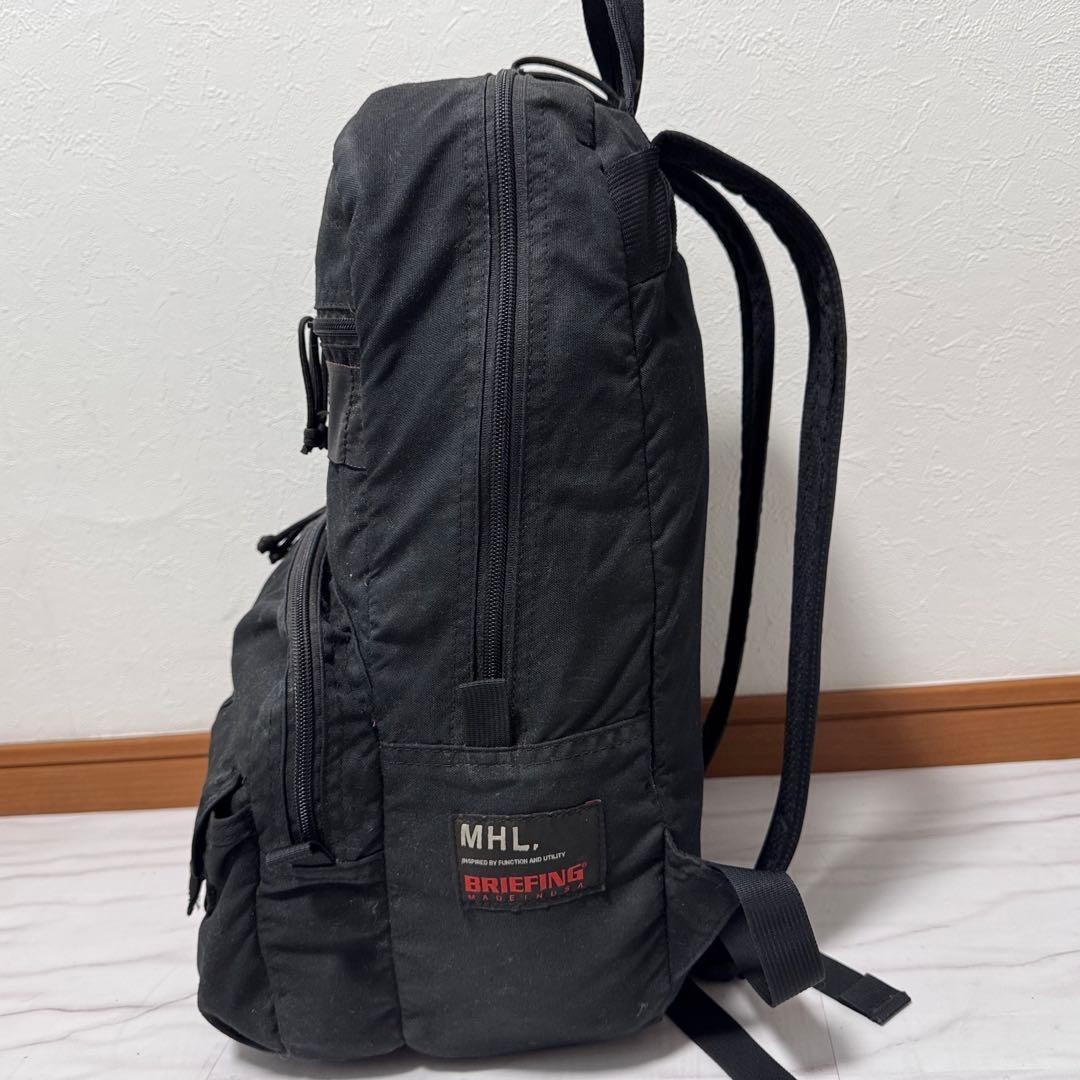 BRIEFING Backpack MHL Collaboration Black Nylon Large Made in USA A4 Laptop