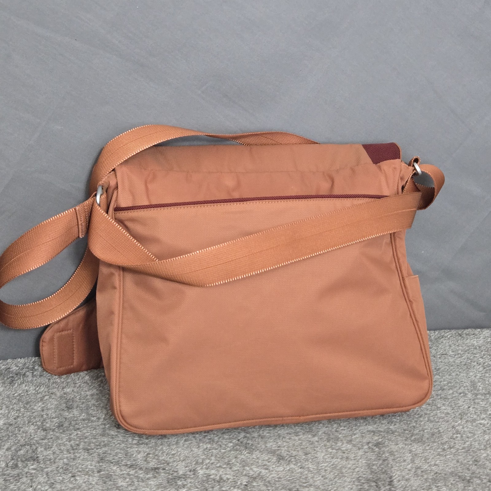 Tumi T-Tech Messenger Bag Orange Flame Ballistic Nylon Laptop Travel Crossbody