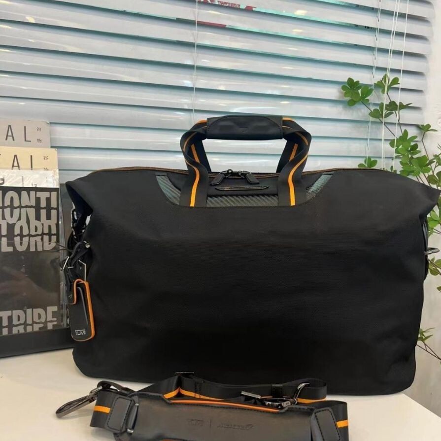 TUMI McLaren M-Tech 2way Soft Satchel Fashion Bag in Orange Highlight 2404M