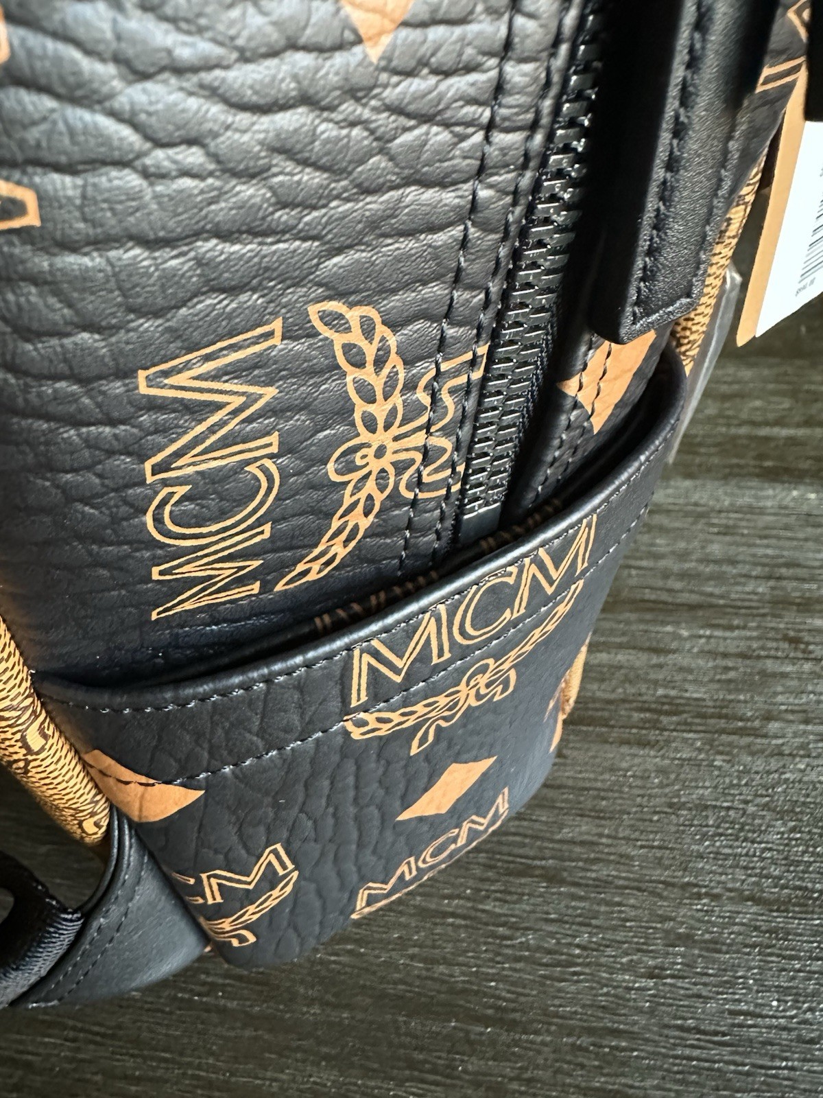 MCM STARK MIXED MONOGRAM BACKPACK,