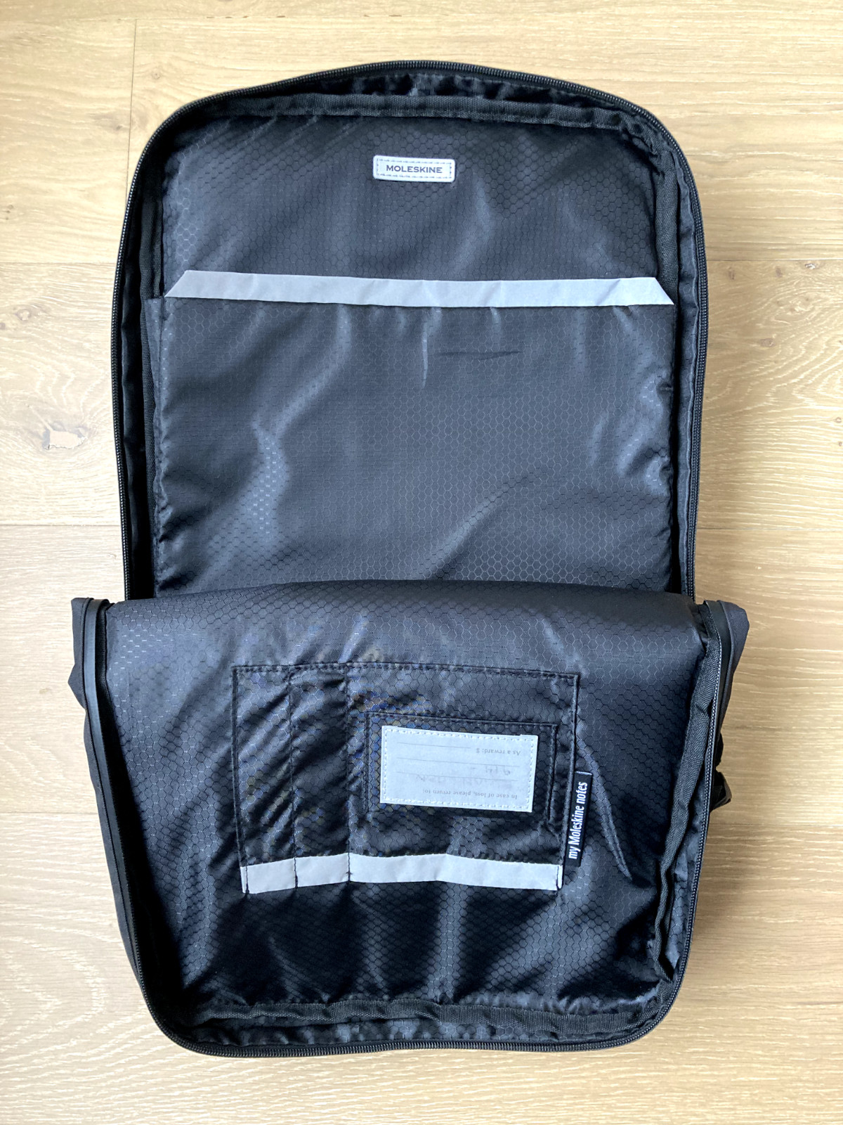 MOLESKINE Black Slim Backpack, METRO Collection, Modern Lightweight Bag $159