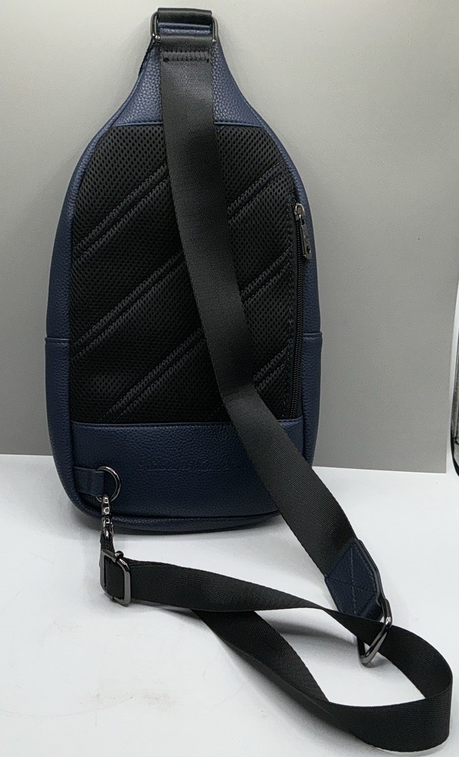 Robert Graham Sling Bag Mens Cobalt Blue Crossbody Faux Leather Backpack B06057