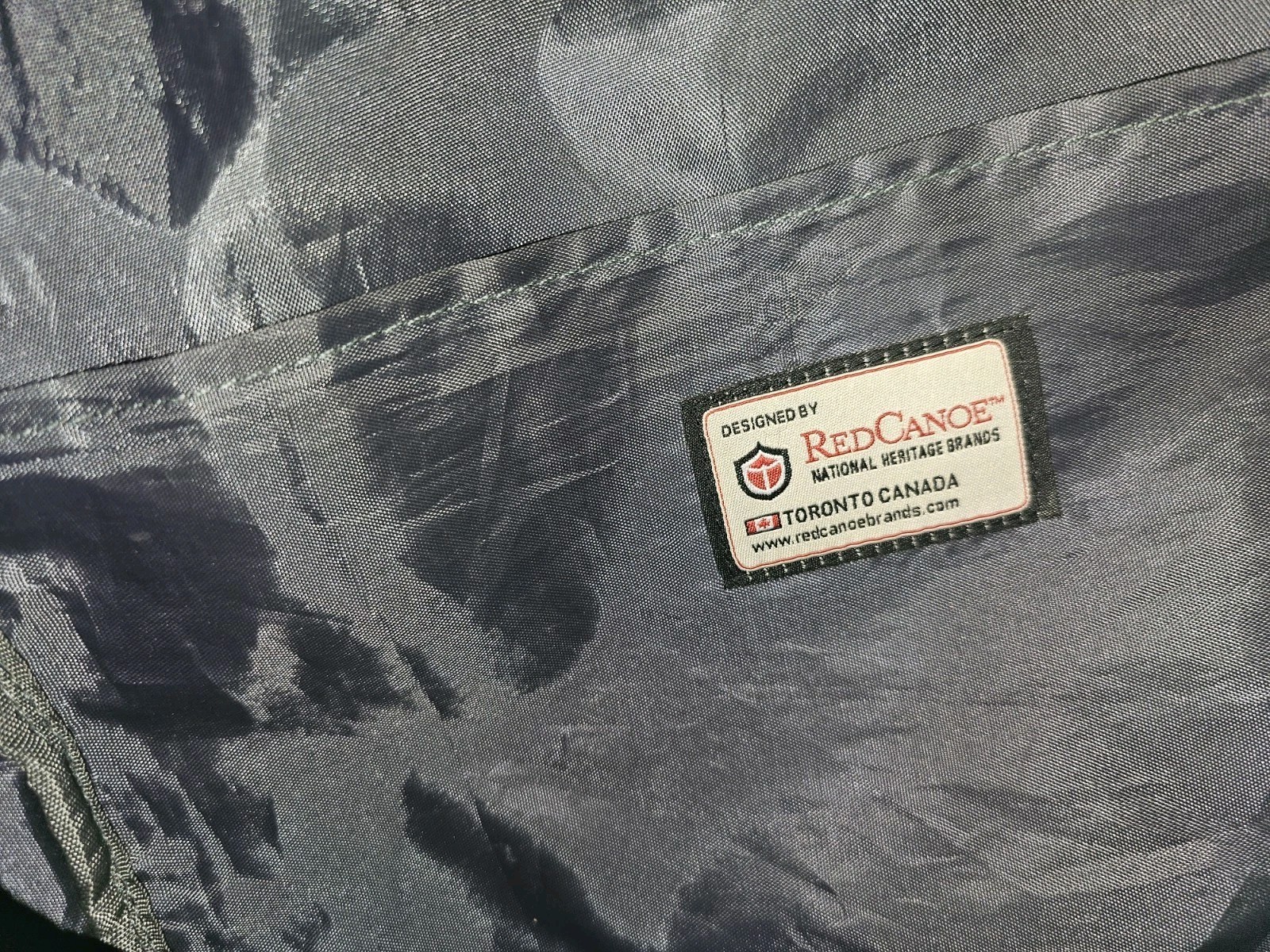 Red Canoe NASA Backpack Gray With Nasa Patches 16″