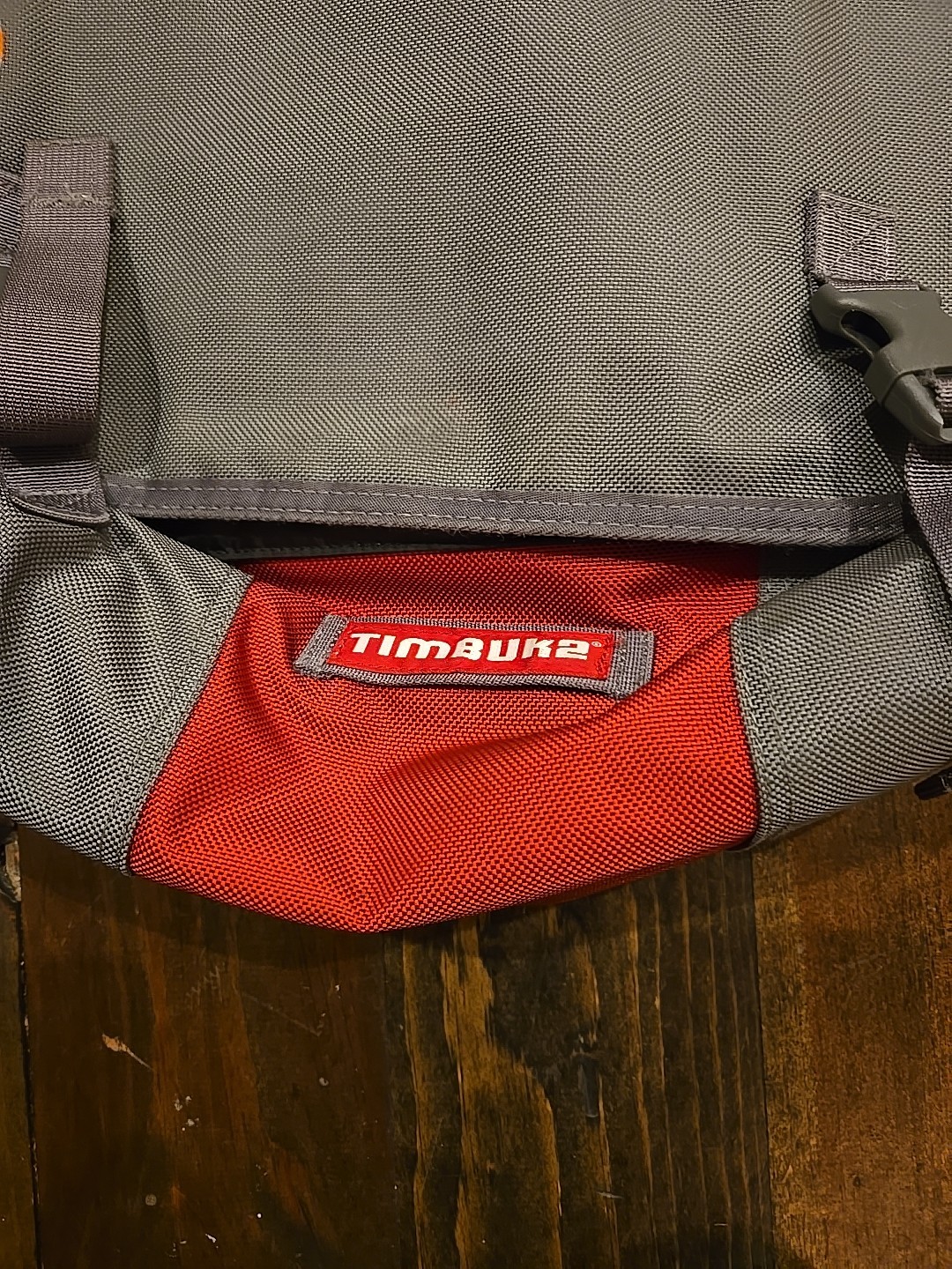Timbuk2 Messenger Laptop Bag Maroon and Gray Classic Some Wear See Pic
