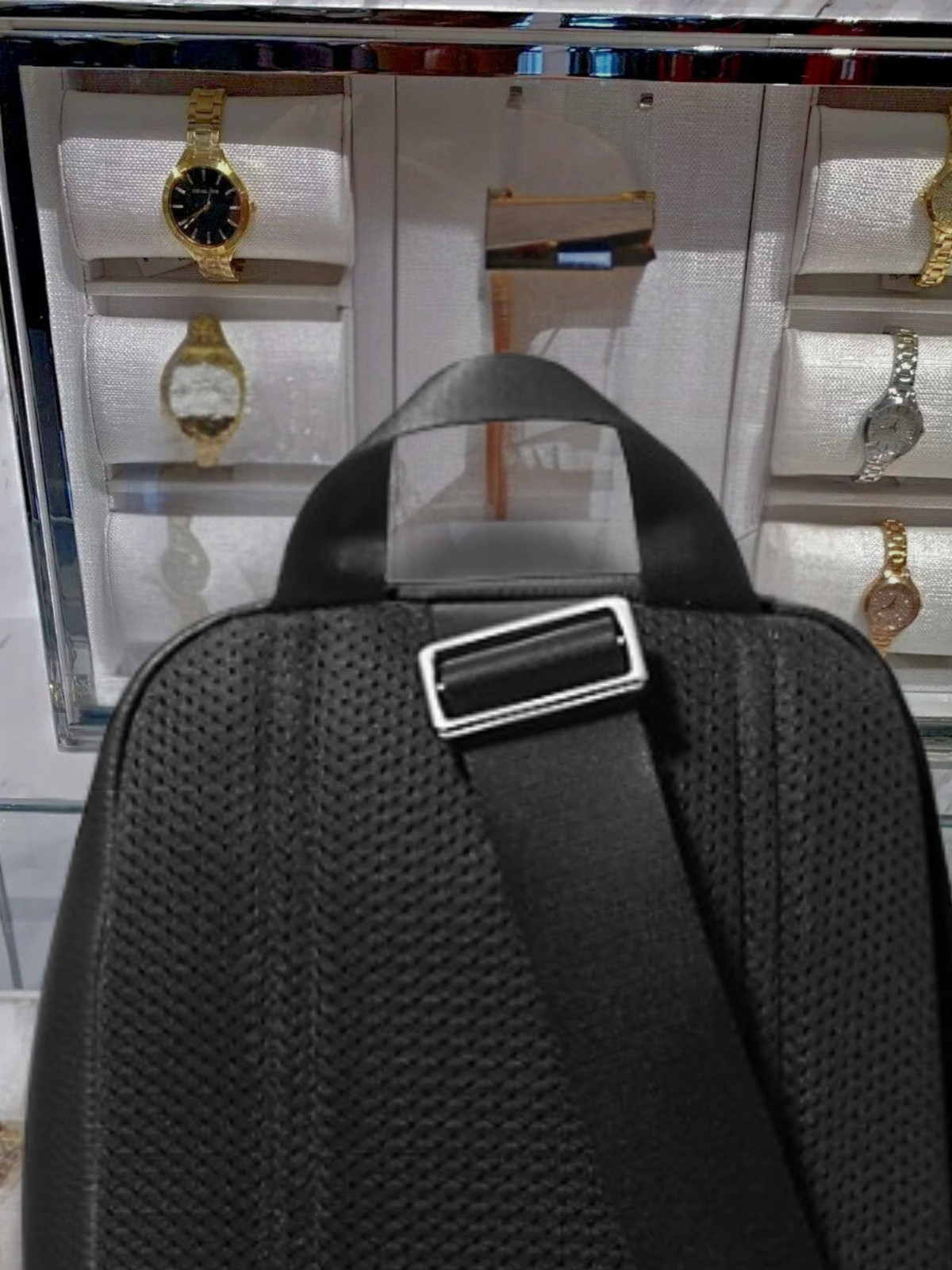 Michael Kors Cooper Men Black Leather Travel Sling Pack Crossbody Shoulder Bag
