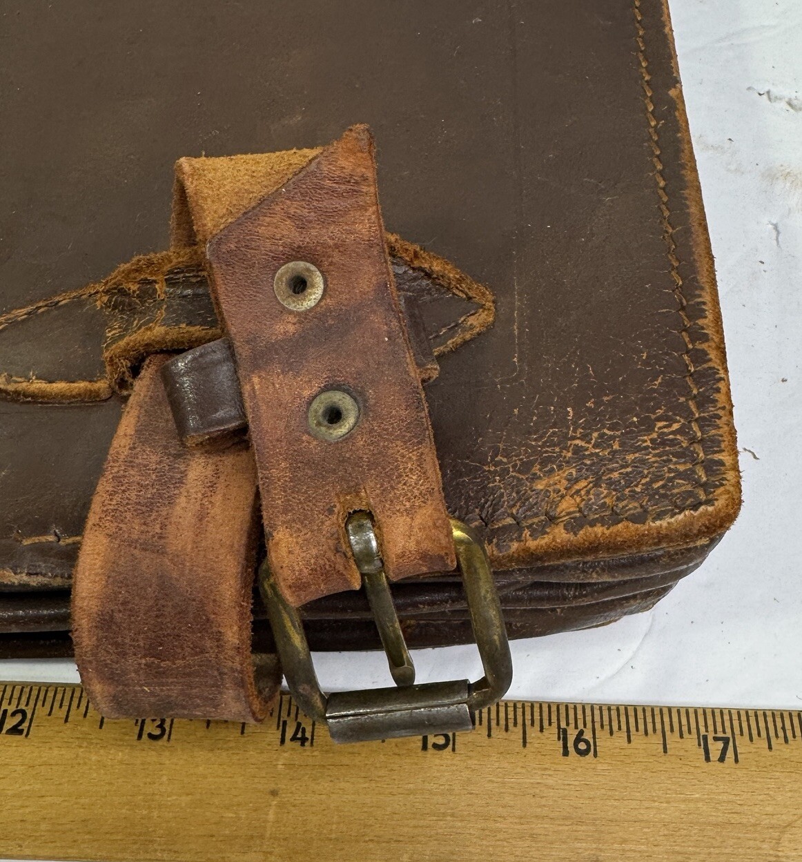 US Army Leather Lawyer Briefcase Type 1 US Military Issue Lawyer, Pilots Bag