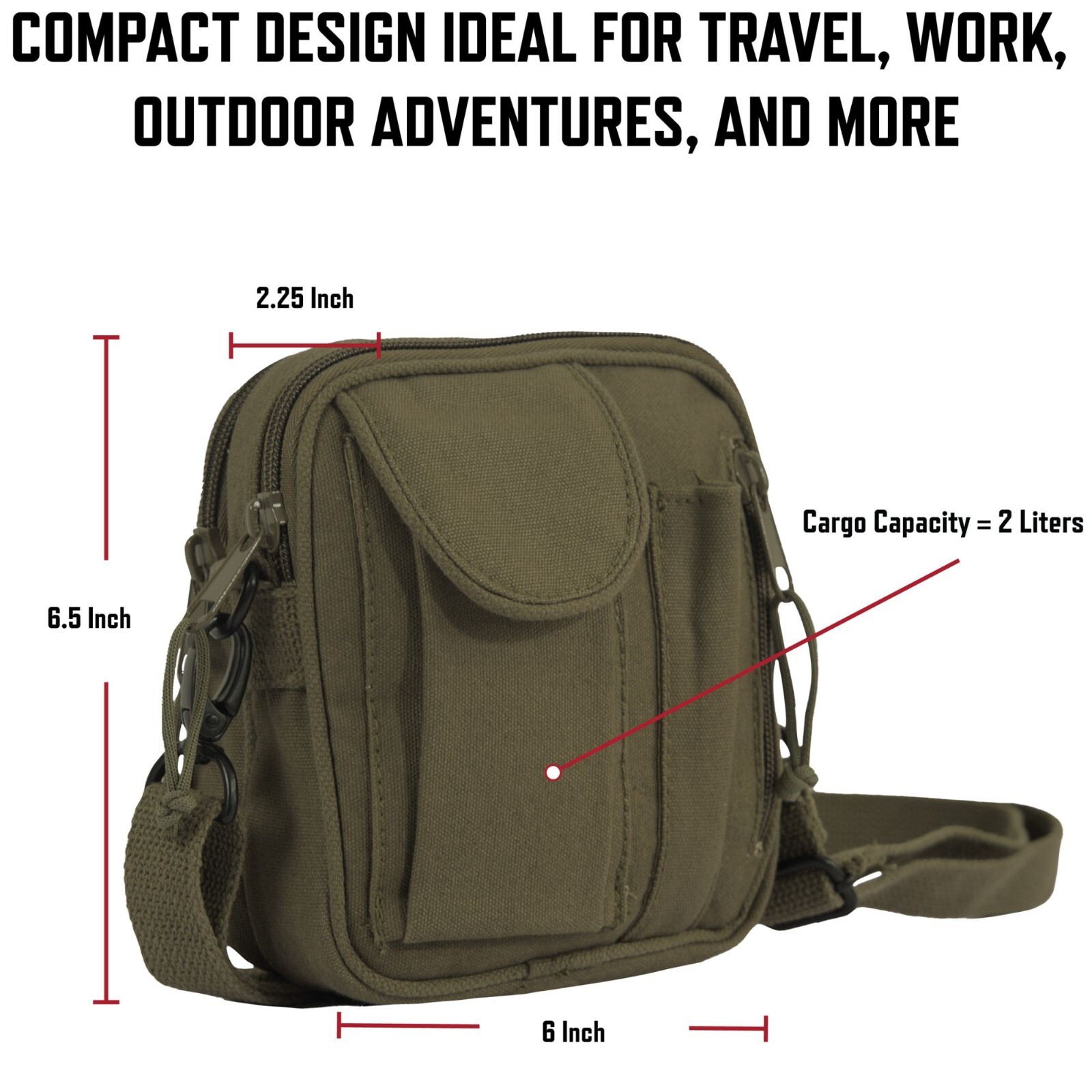 Rothco Tactical Organizer Shoulder Pouch Camo Field Bag Purse Travel Camping