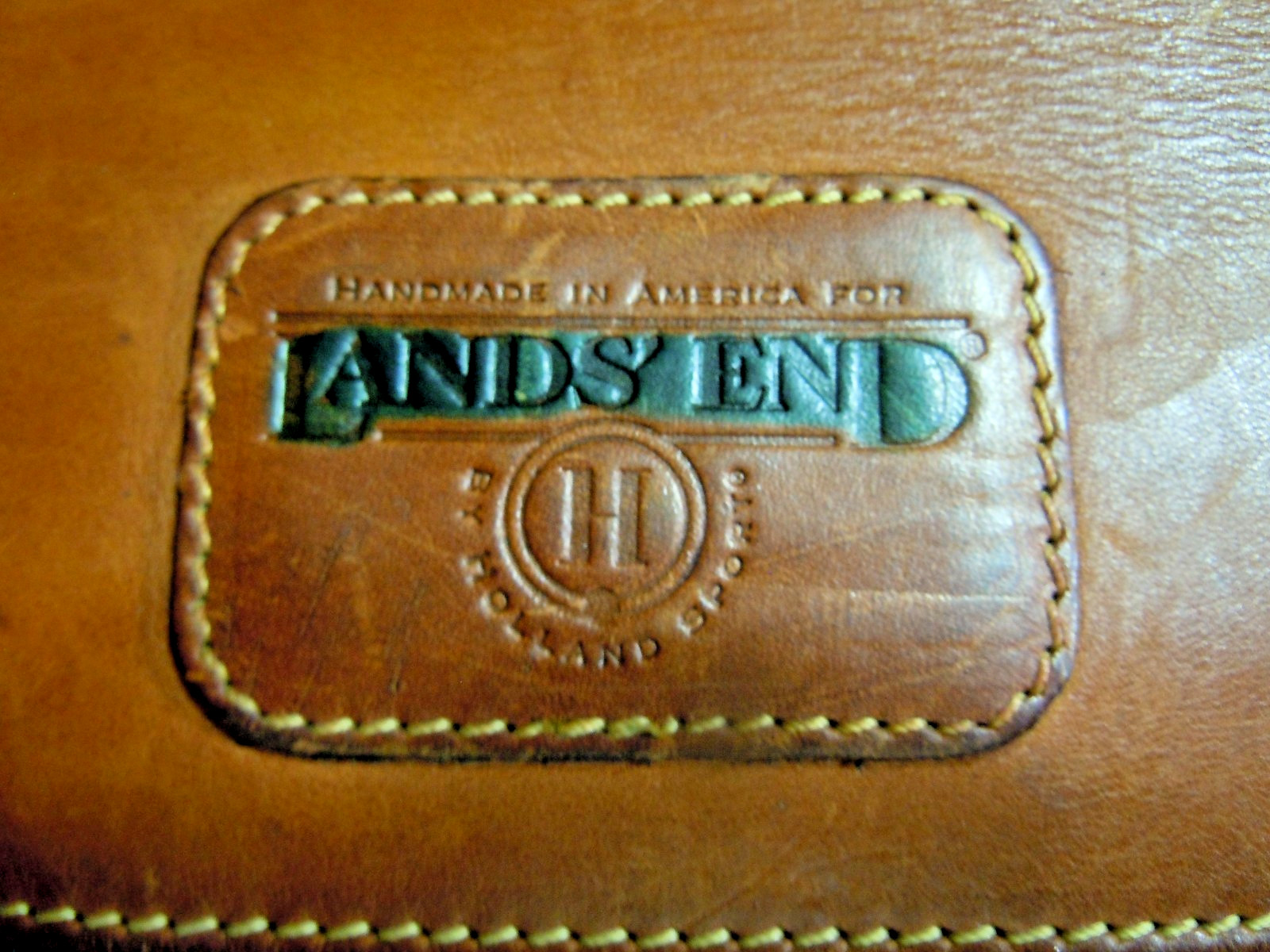 Vintage Land’s END Battenkill Leather Canvas Laptop messenger classic bag