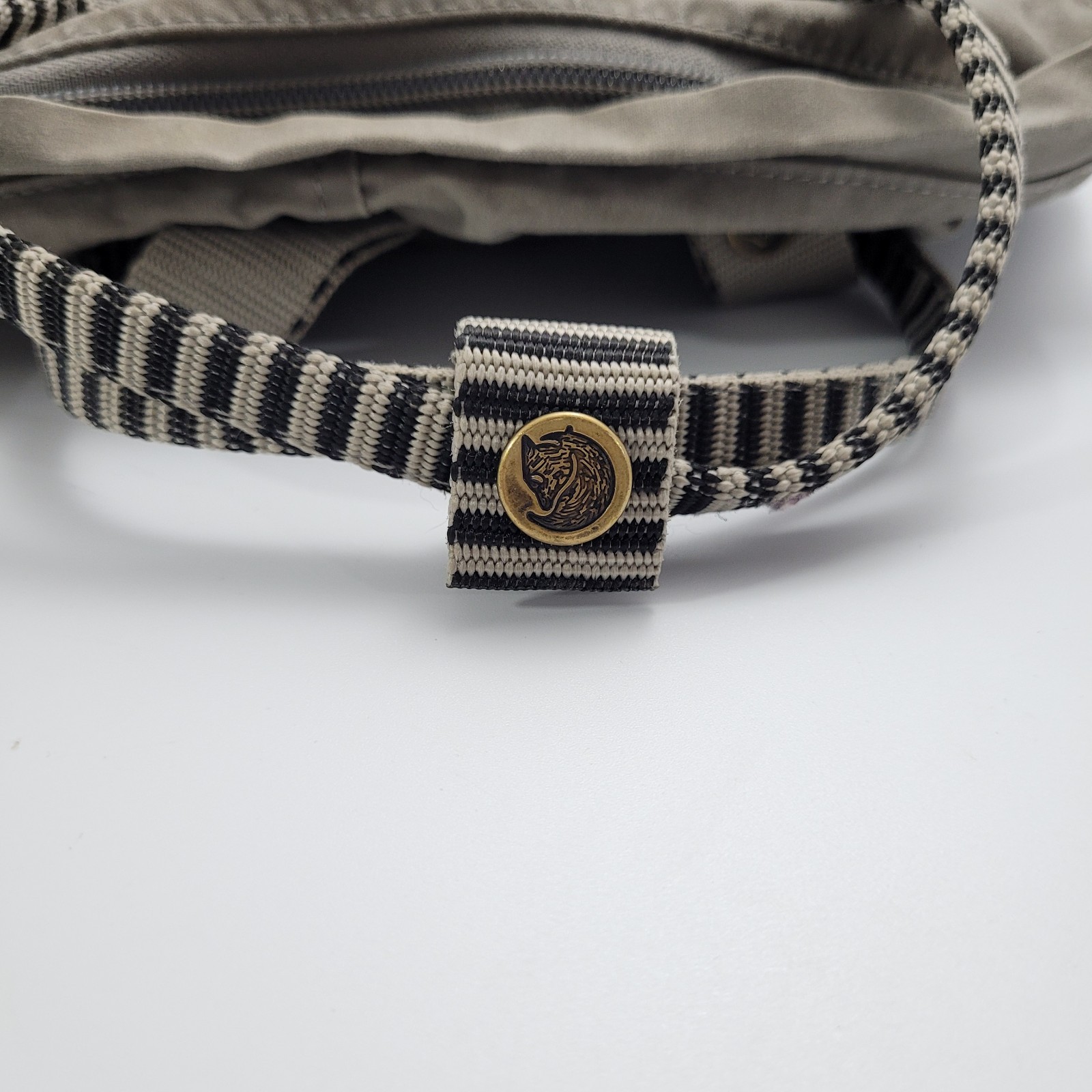 Fjallraven Kanken Gray Backpack Adjustable Strap Top Handle Outdoor School