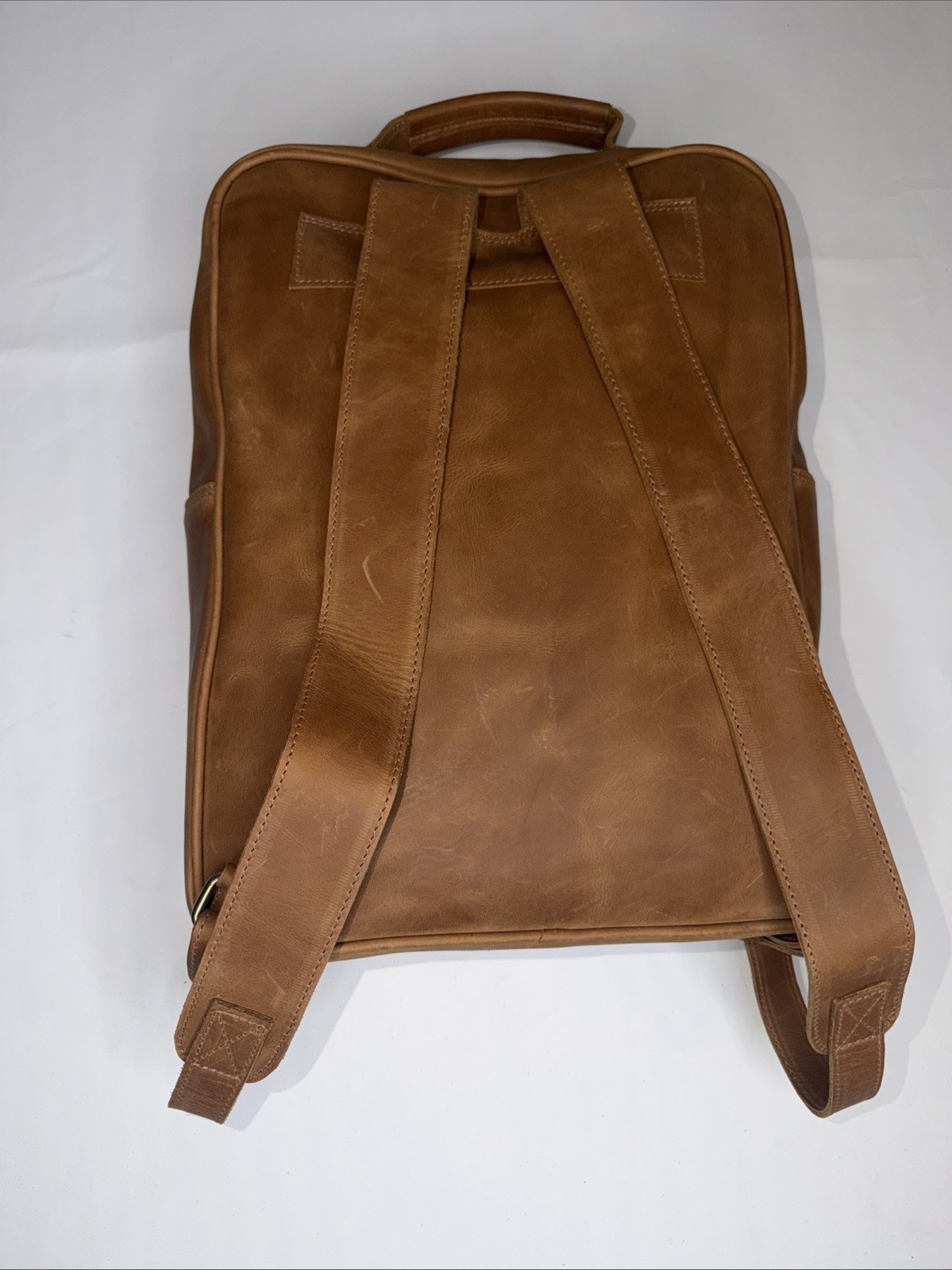 Handmade Full Grain Leather Backpack Brown Vietnam Laptop Travel Rucksack
