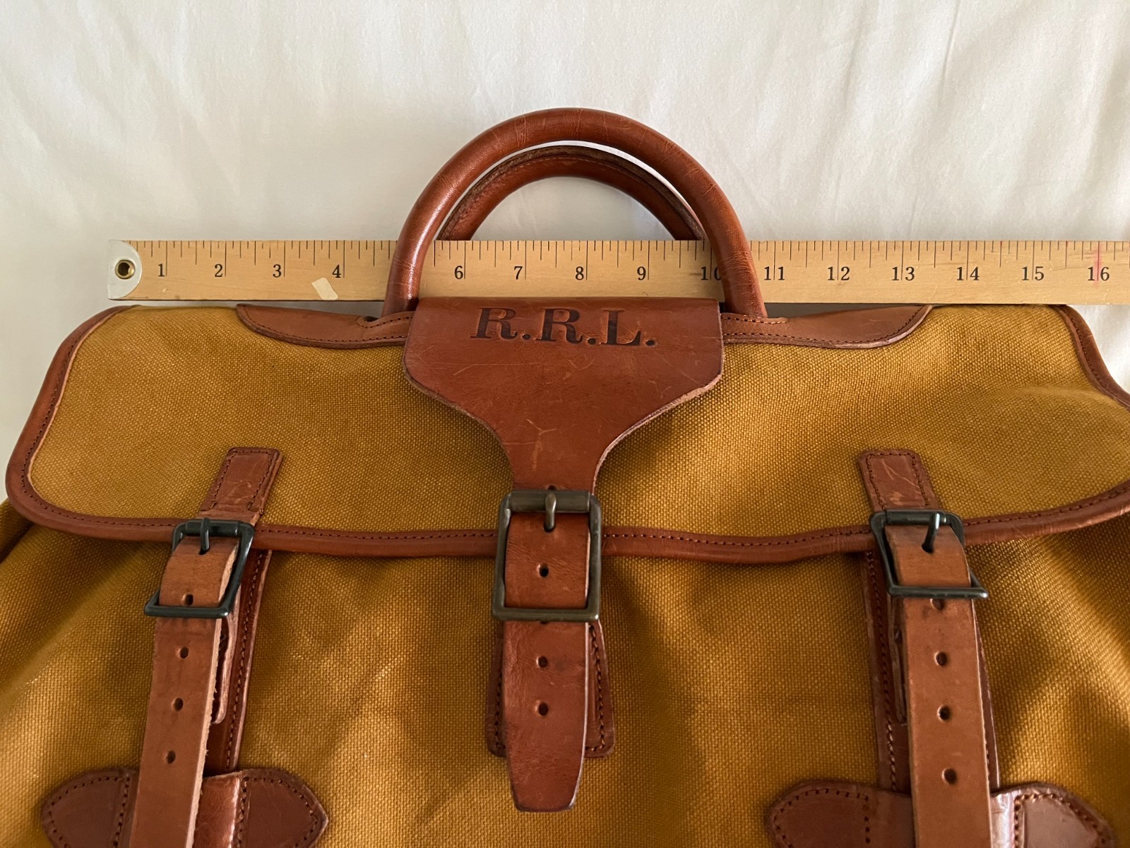 Vintage RRL Canvas/Leather Shoulder Bag