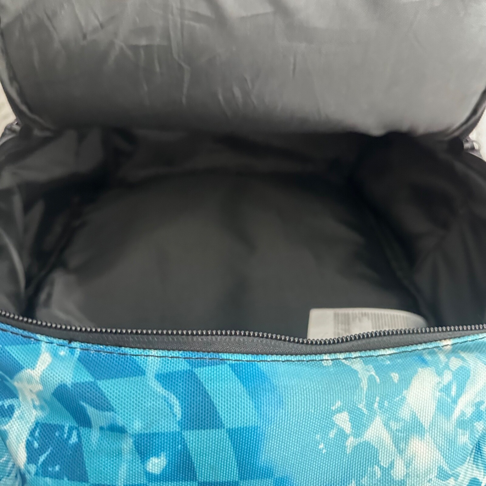 Hurley Backpack Shark Graphic 18″ Blue Black Carryall Bottle Pocket Book Bag