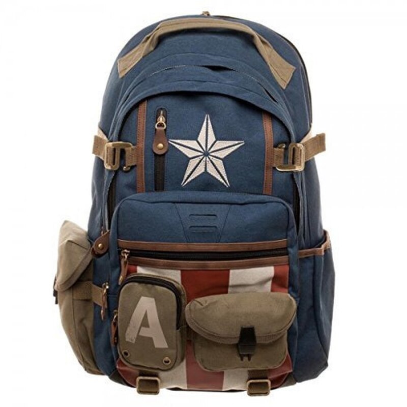 Disney- Avengers* Deadpool Batman Captain America Backpack Schoolbag Laptop Bag