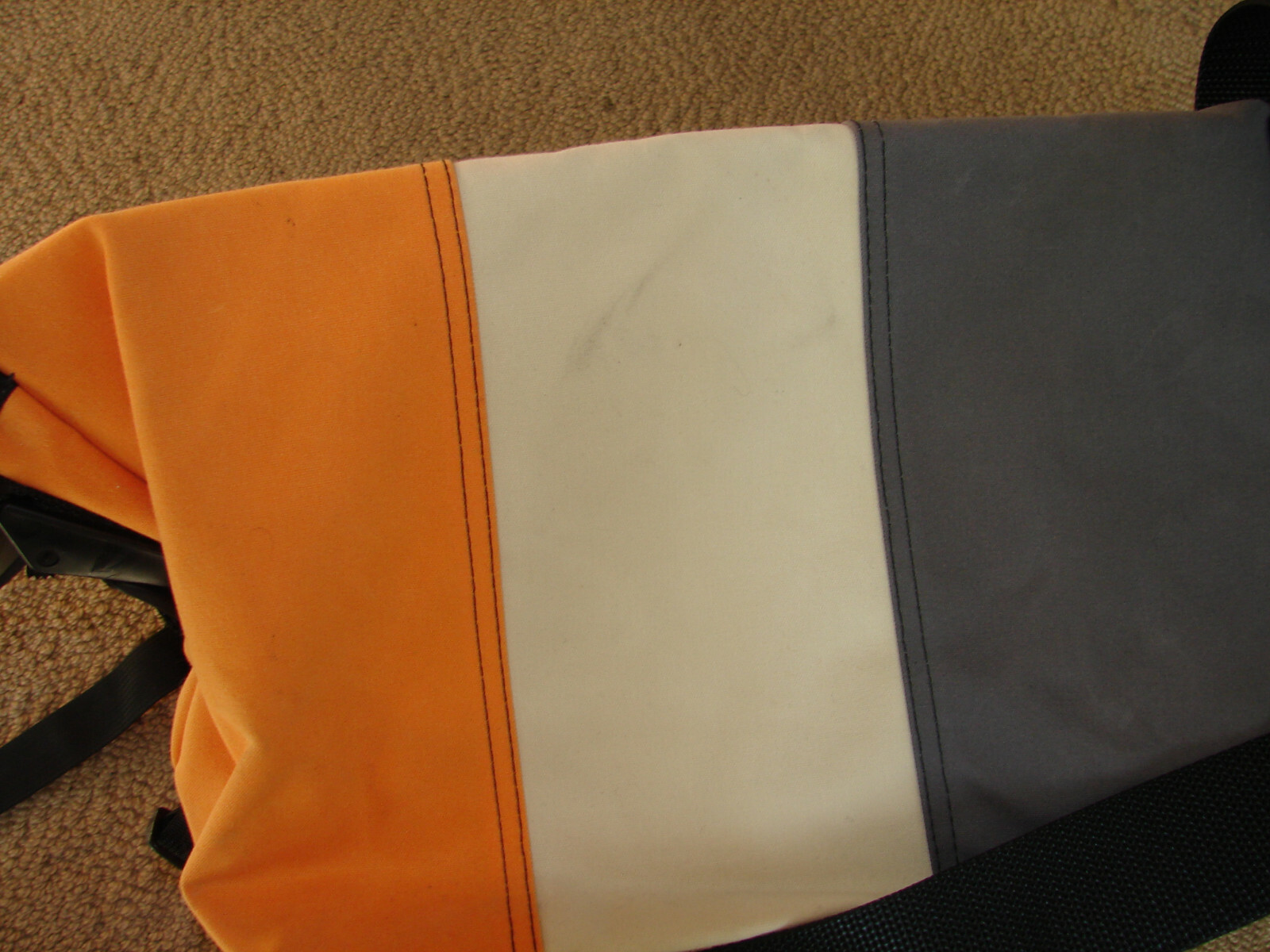 Yahoo Messenger TimBuk2 Messenger Laptop Bag Gray Orange Beige