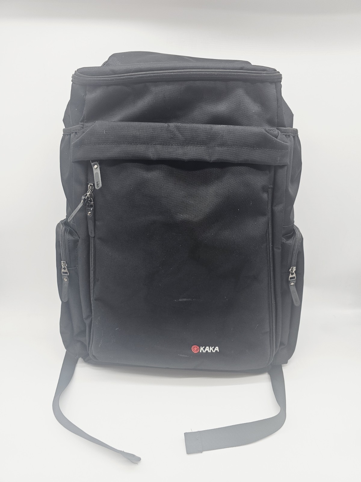KAKA Backpack 2008 Style Black Hiking Travel Laptop Unisex Adults 20.5″ Tall