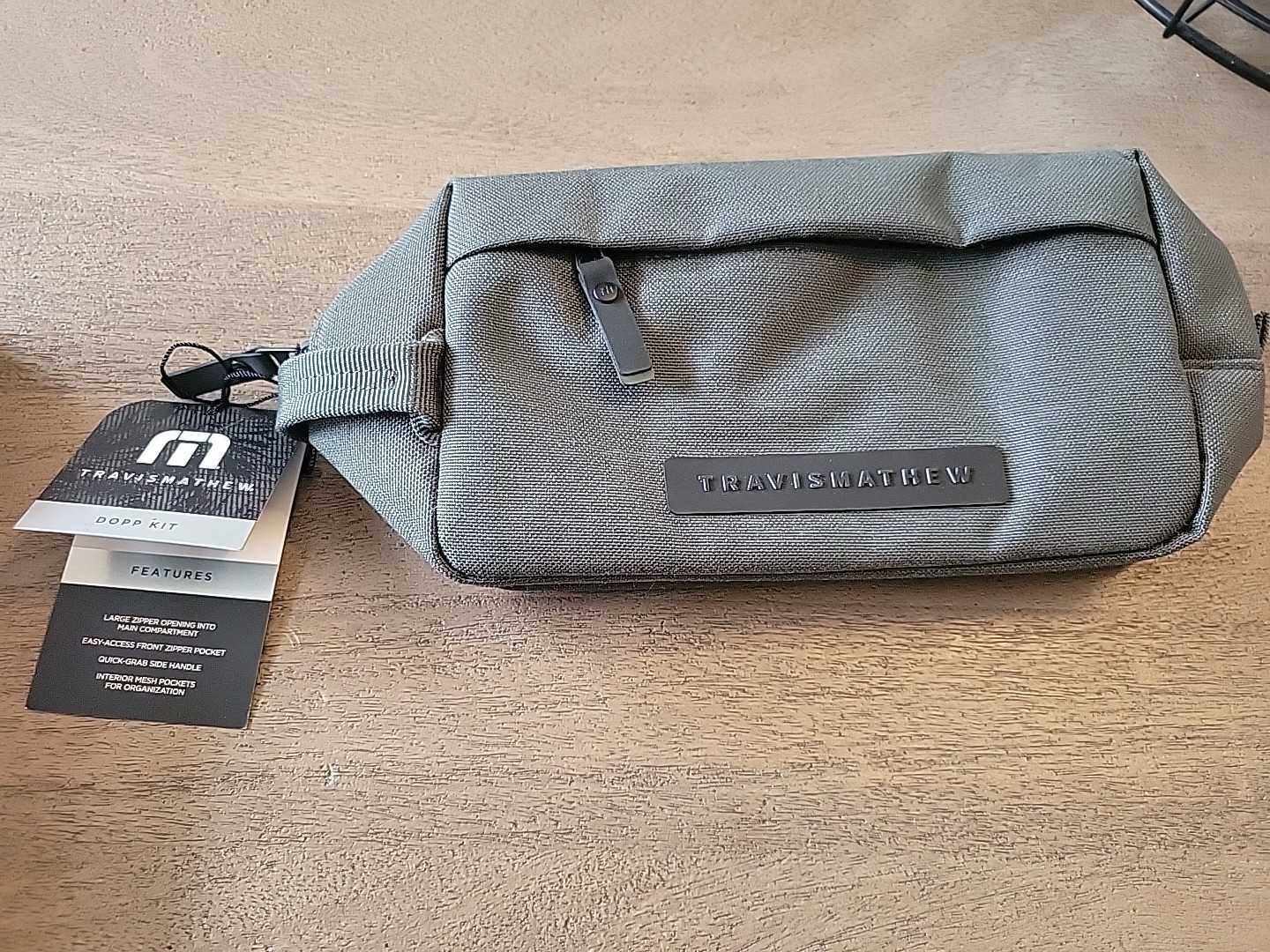 Travis Mathew Dopp Kit Travel Pouch Bag New Dark Olive