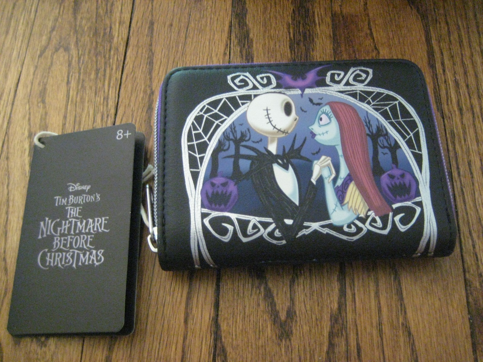 Loungefly Nightmare Before Christmas Jack & Sally Pumpkin Frame Backpack Wallet