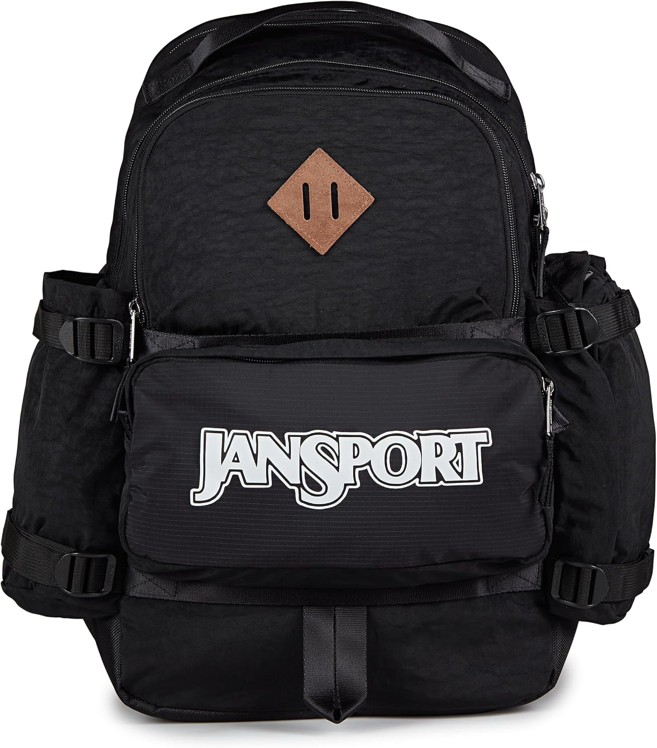 Seattle Pack: Sturdy Black Laptop Backpack with Water Bottle Pockets