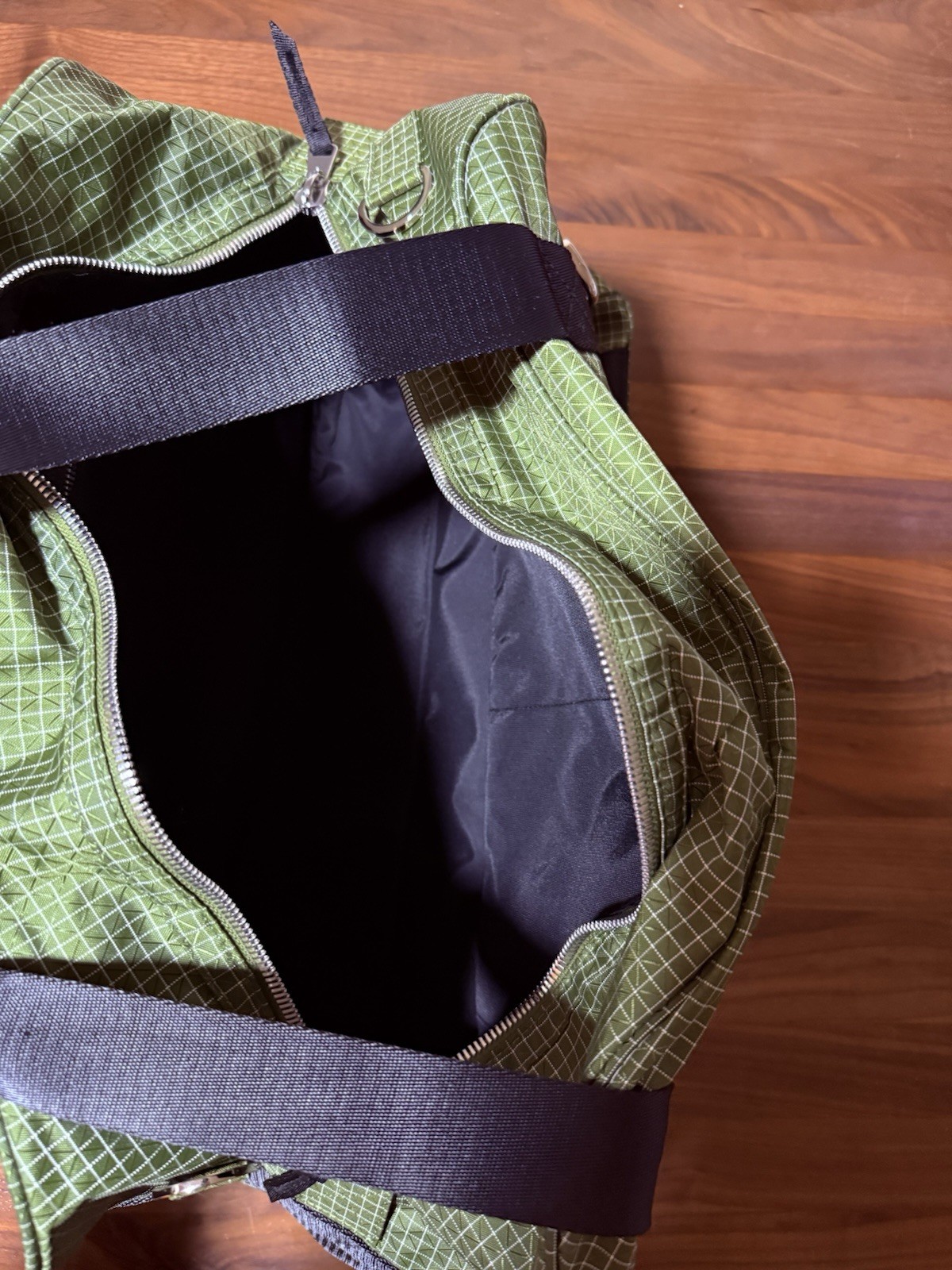 Aime Leon Dore Ripstop Nylon Duffle Bag Carry On Olive Woven Logo ALD Queens